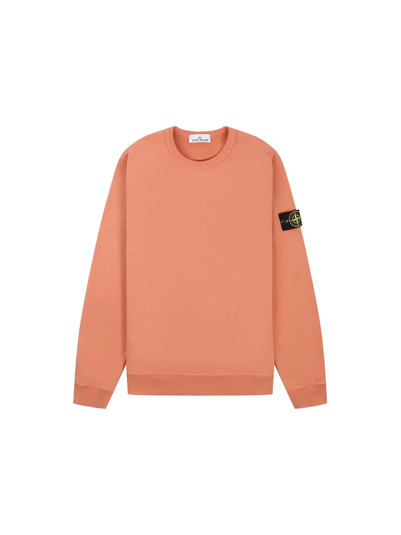 Мужской свитшот с длинным рукавом Crewneck Stone Island — изображение 1 из 1, оранжевый