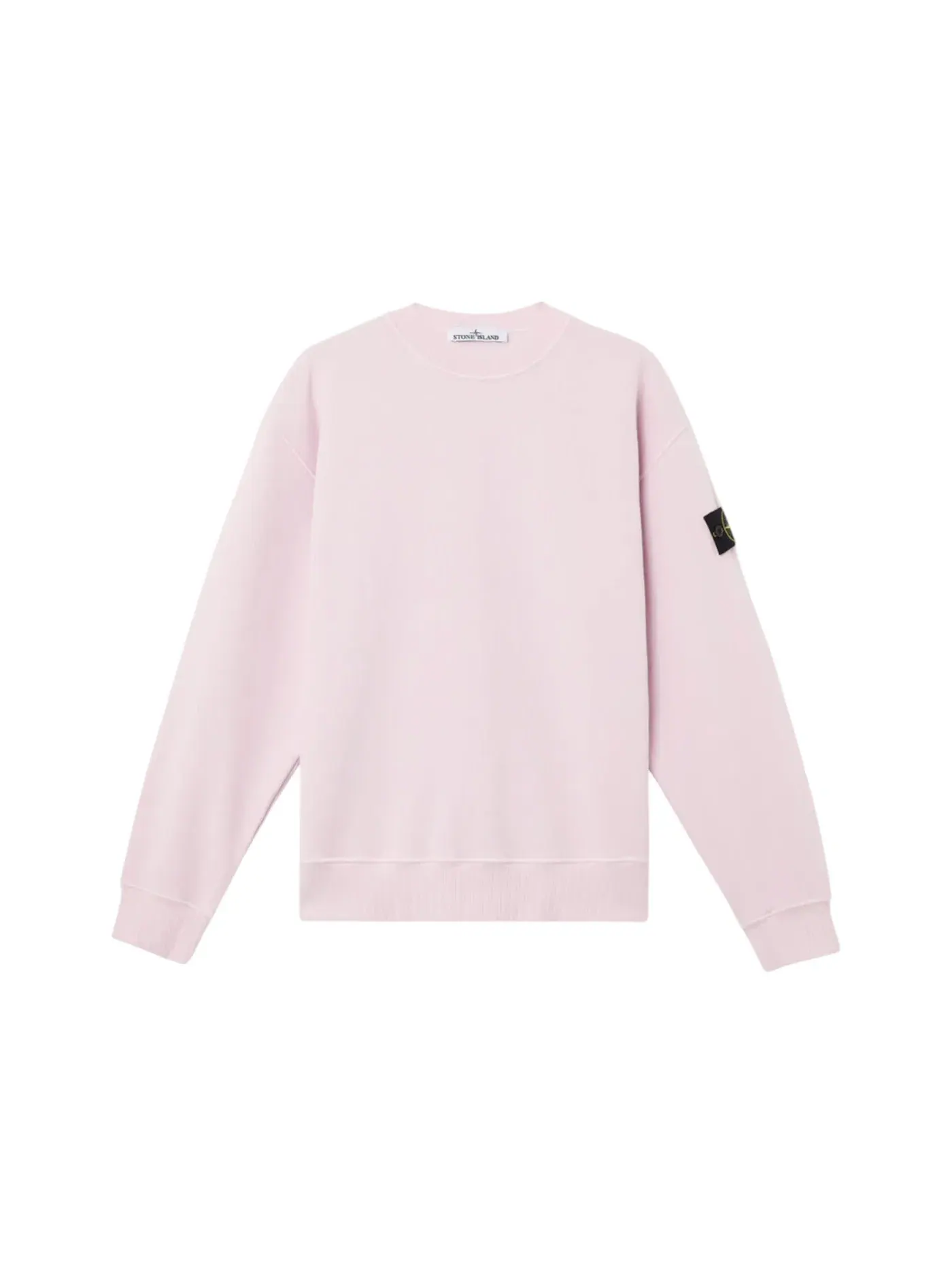 Мужской свитшот с ворсом Stone Island Crewneck — изображение 1 из 1, розовый