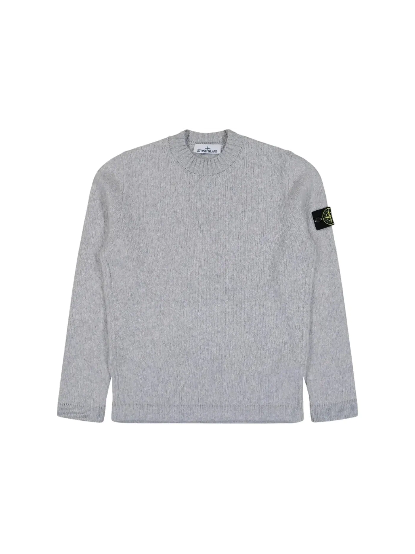 Мужской свитшот с воротником Crewneck Stone Island — изображение 1 из 2, серый
