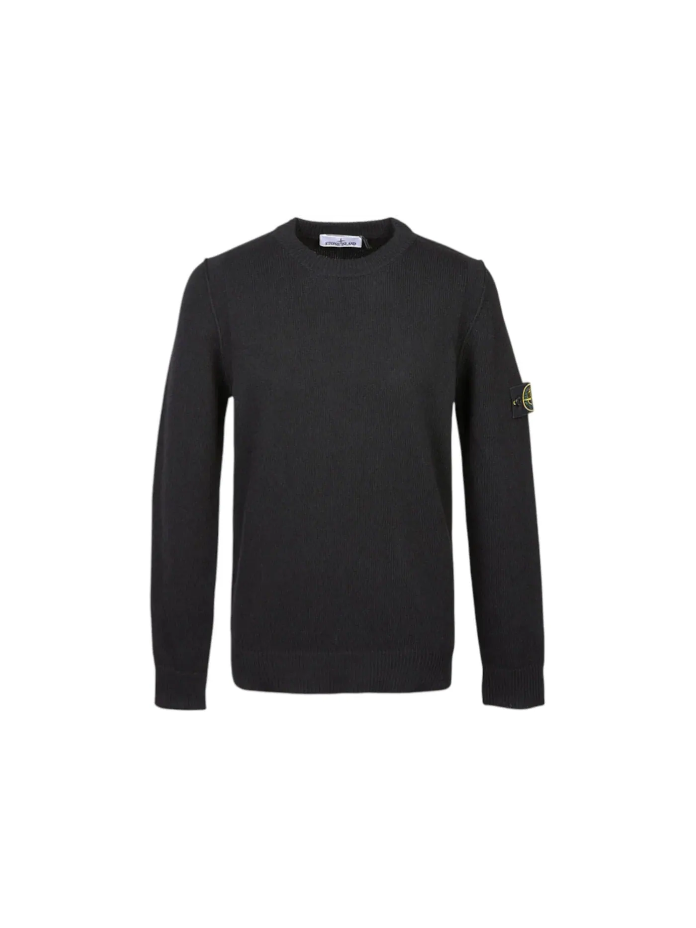 Мужской свитер из шерсти ягненка Stone Island — изображение 1 из 1, черный