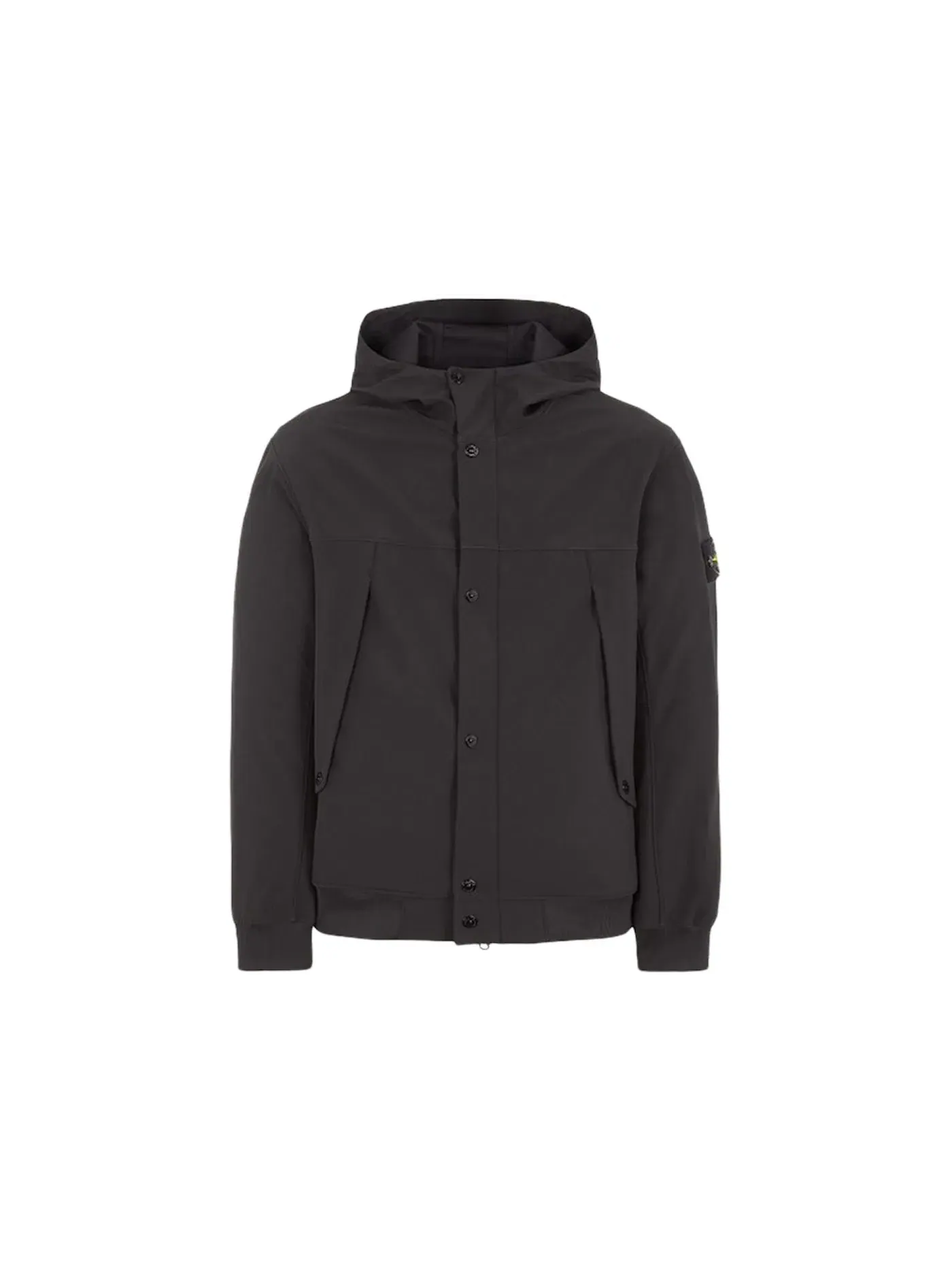 Мужская куртка Soft Shell-R с принтом Stone Island — изображение 1 из 2, черный