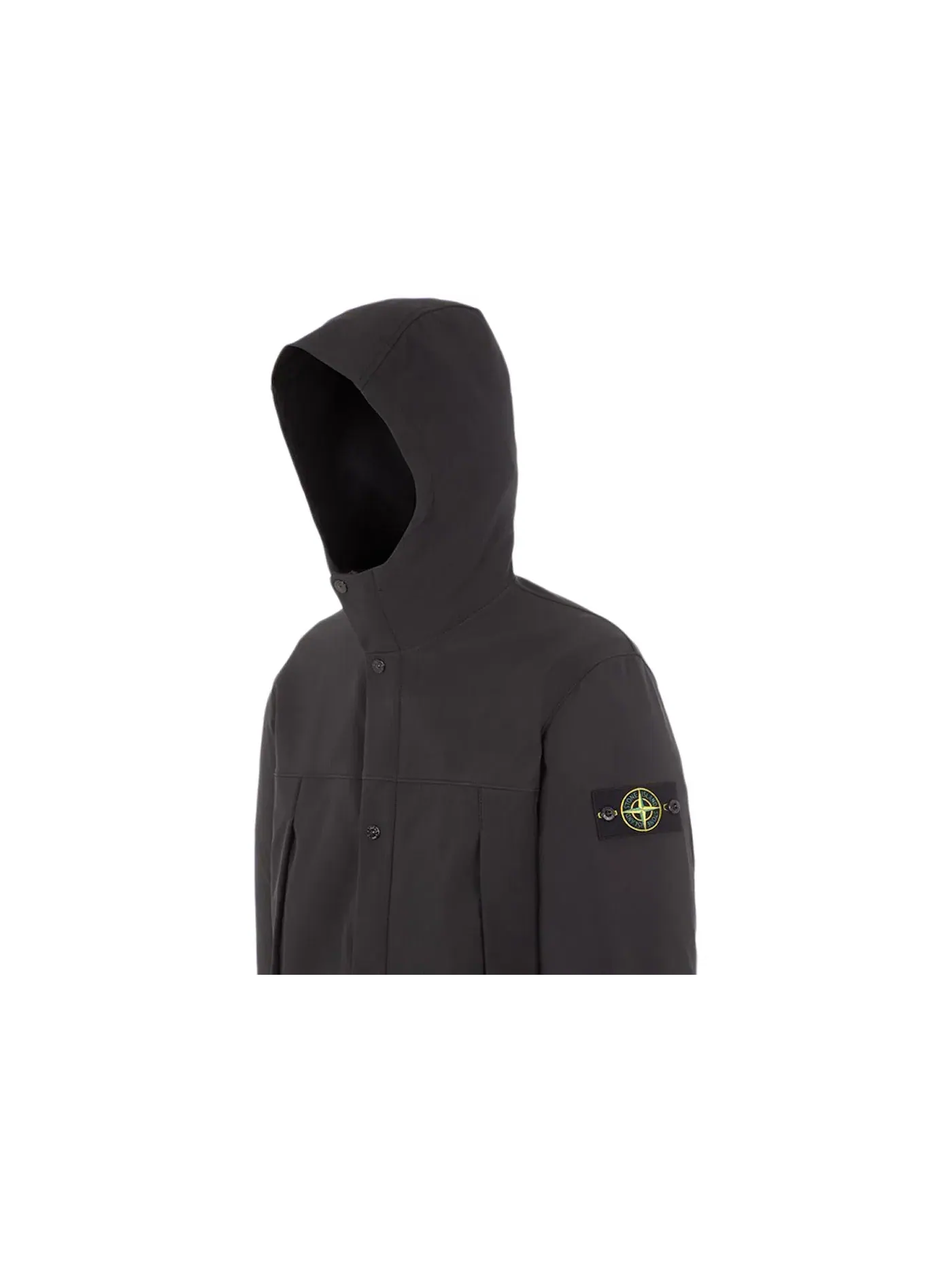Мужская куртка Soft Shell-R с принтом Stone Island — изображение 2 из 2, черный