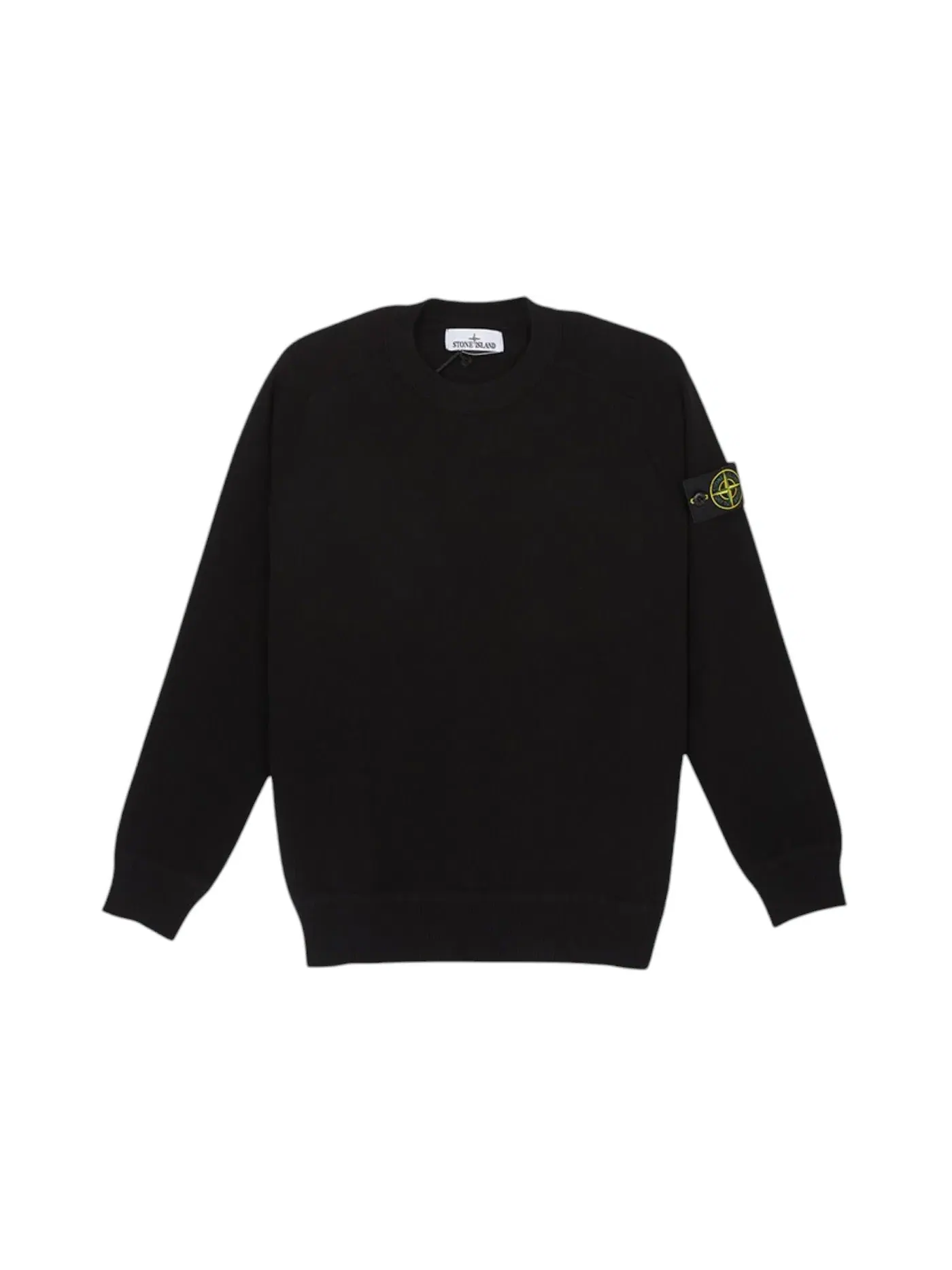 Мужской свитшот свободного кроя Micro Stitch Crewneck Stone Island — изображение 1 из 1, черный