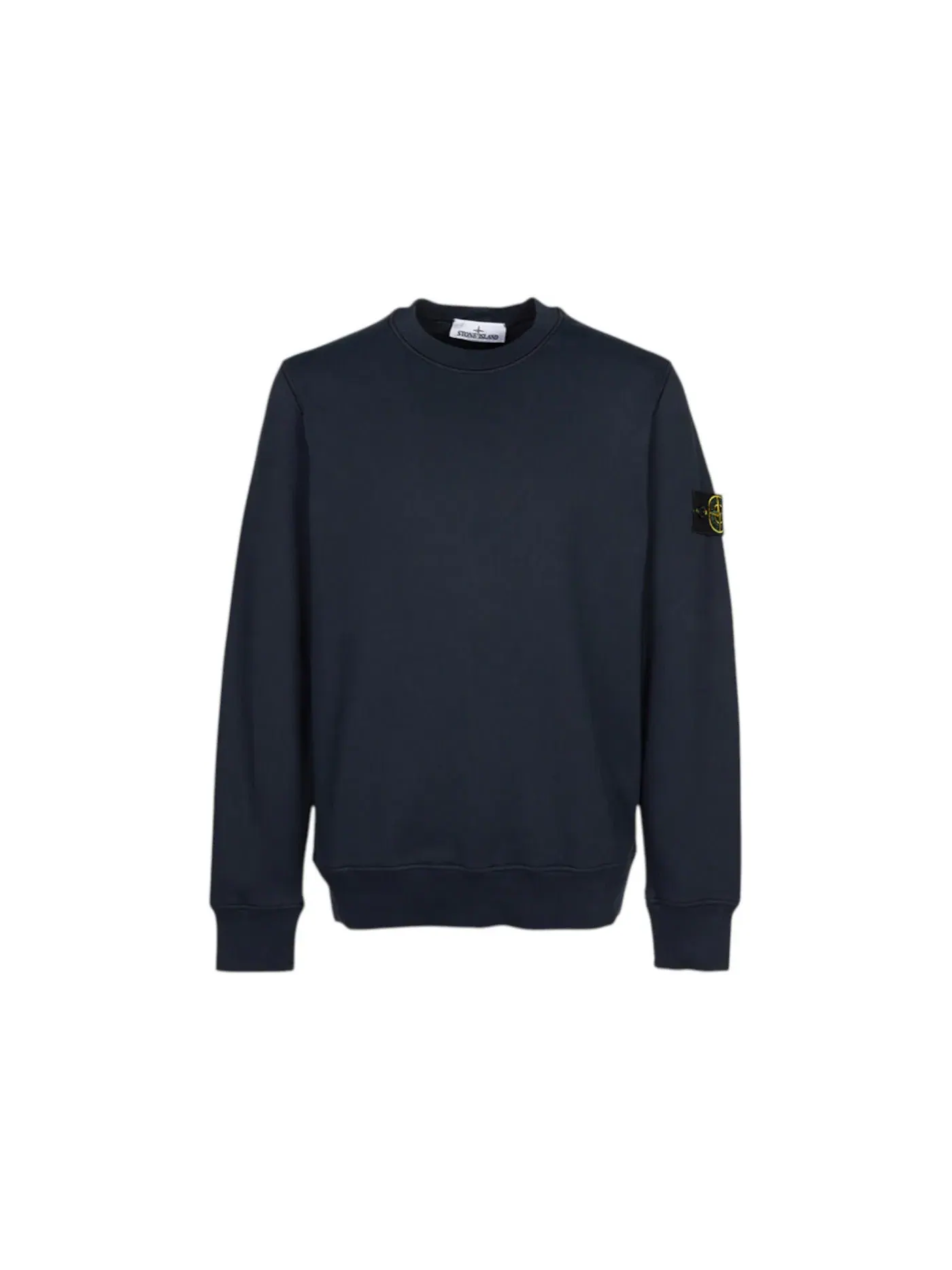 Мужской свитшот из органического хлопка Crewneck Stone Island — изображение 1 из 1, темно-синий
