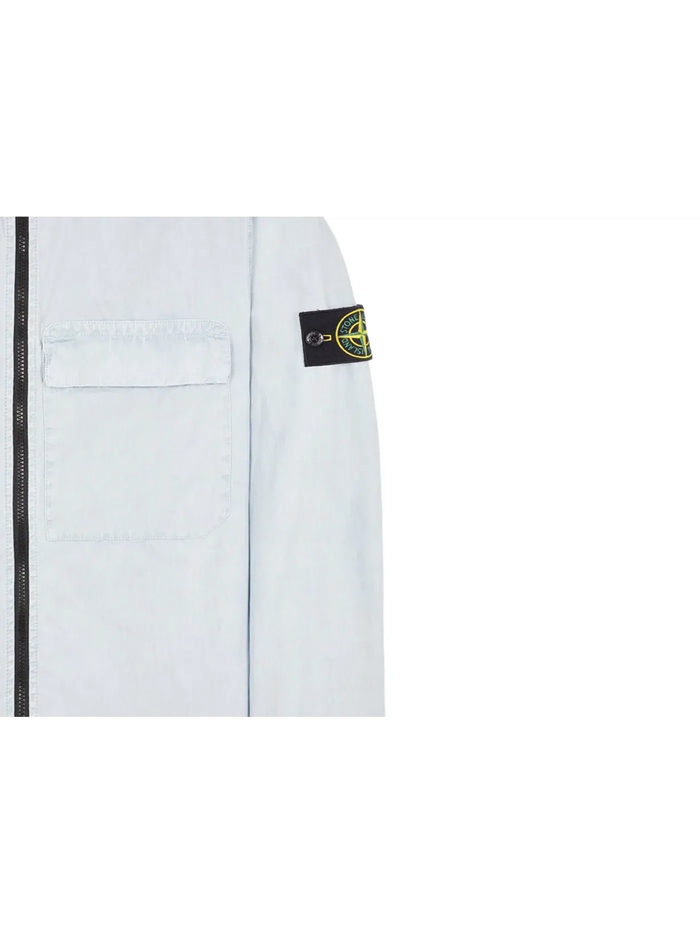 Мужская рубашка с длинным рукавом Overshirt Stone Island — изображение 2 из 2, синий