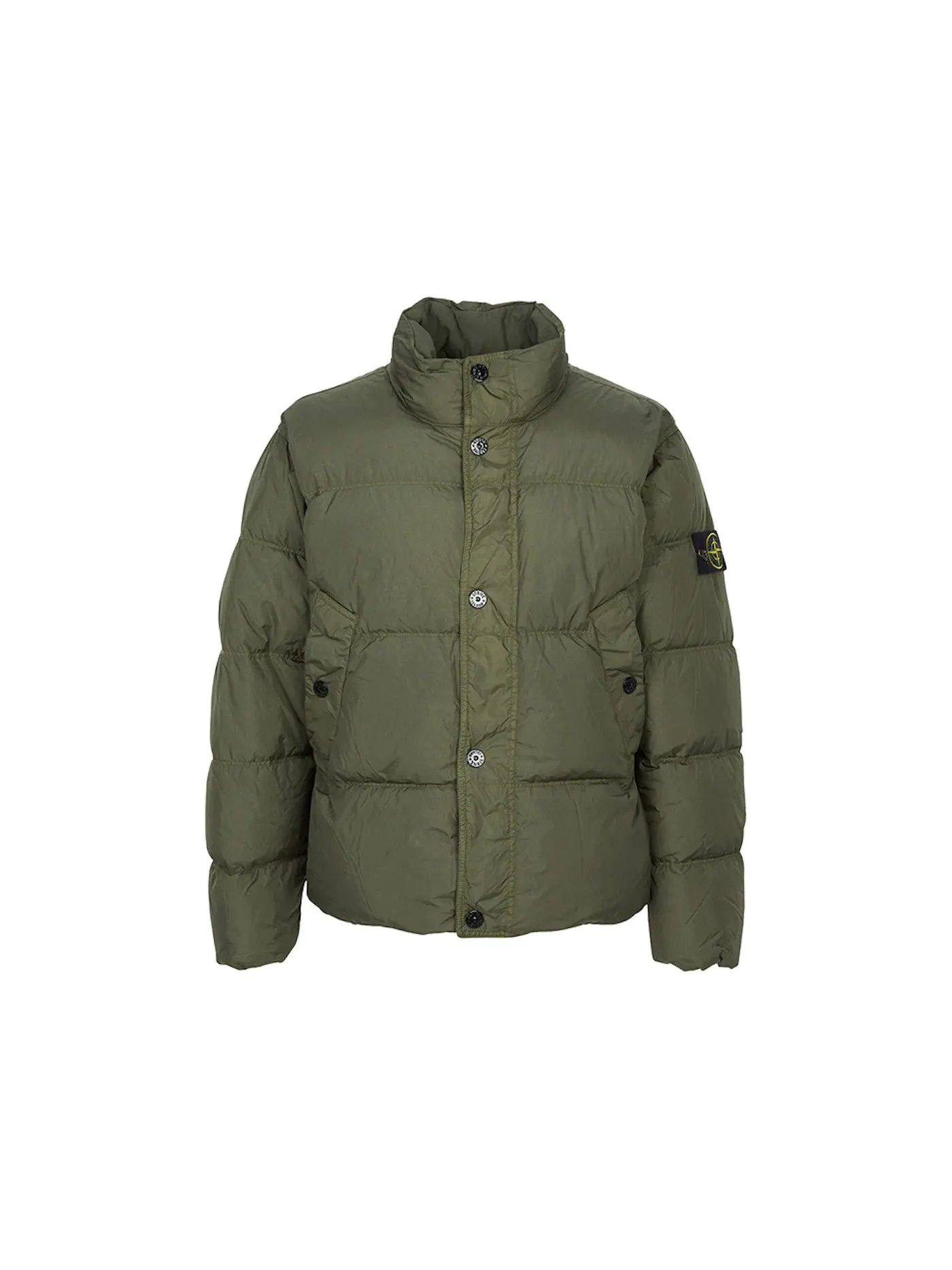Мужской пуловер с набивкой Jumper Stone Island — изображение 1 из 1, хаки