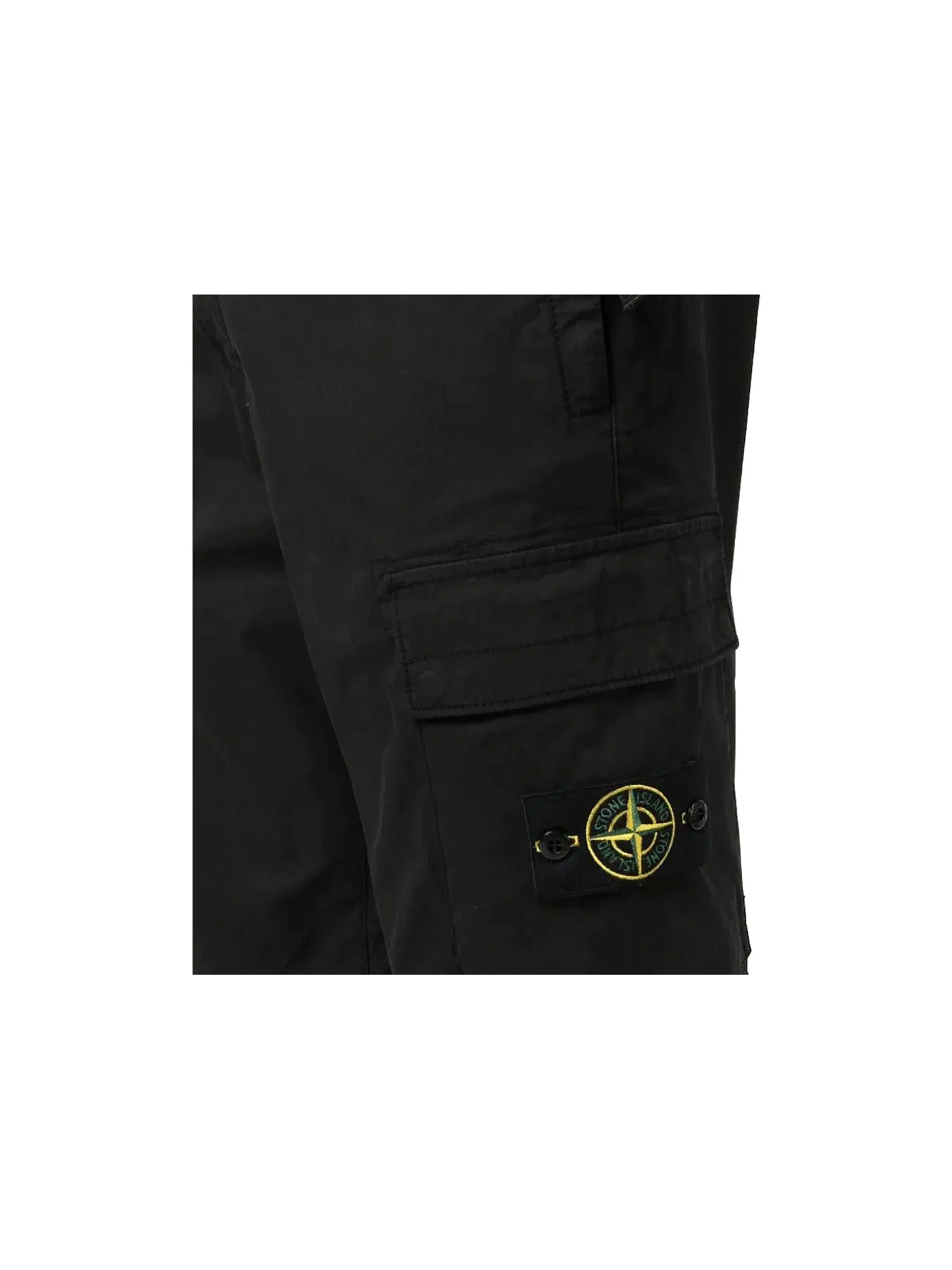 Мужские брюки Regular Tapered Pants Stone Island — изображение 2 из 2, черный