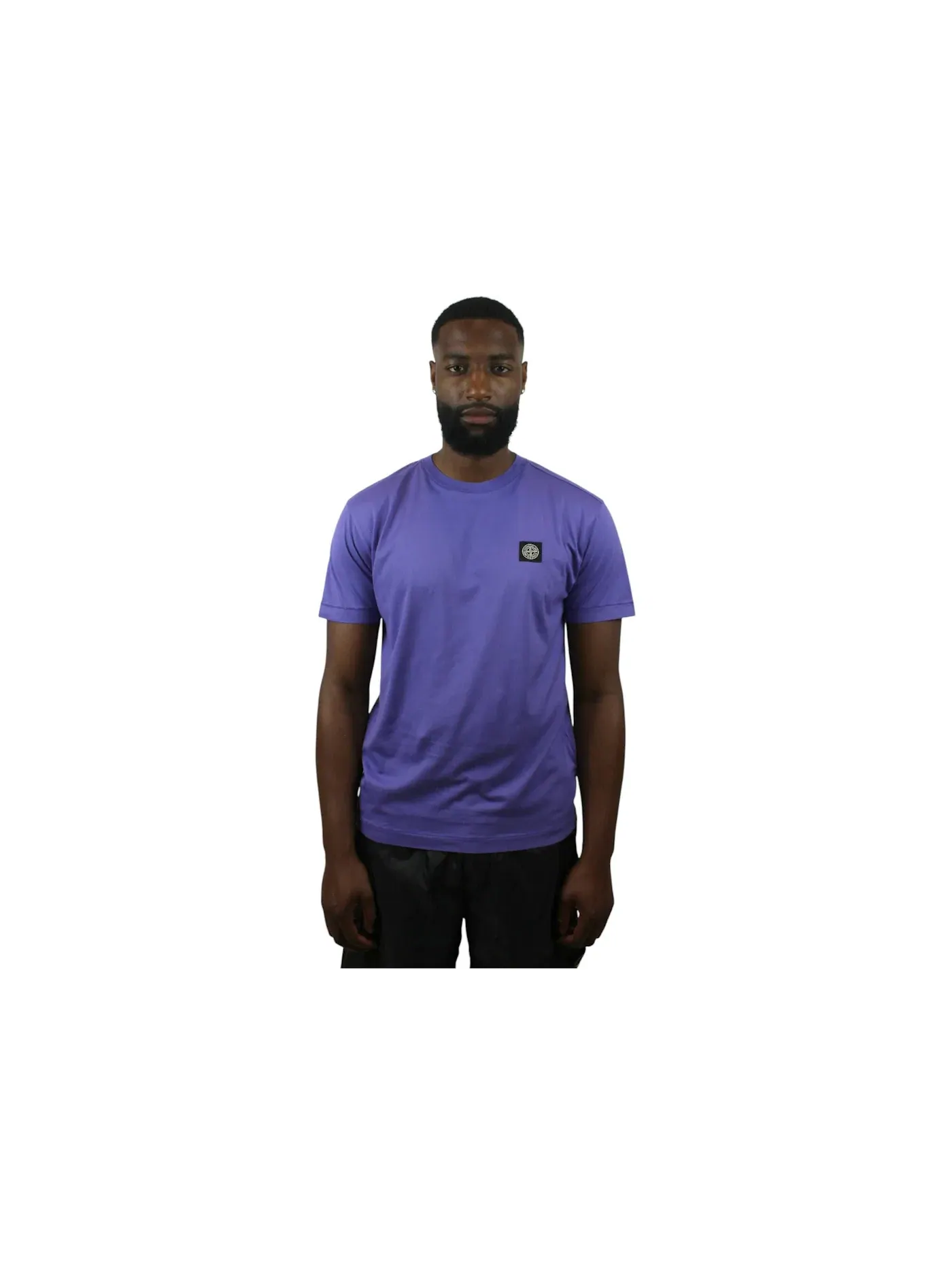 Мужская футболка с принтом Stone Island T-Shirt — изображение 2 из 2, фиолетовый