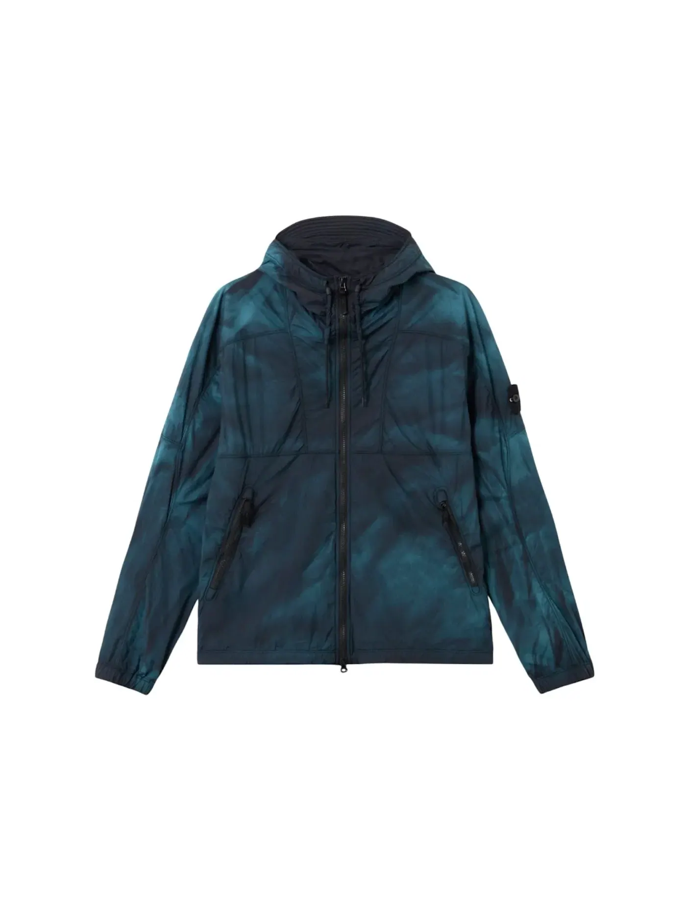 Мужская куртка из нейлона с обработкой Corrosion Touch Кожаный Остров Stone Island — изображение 1 из 1, черный