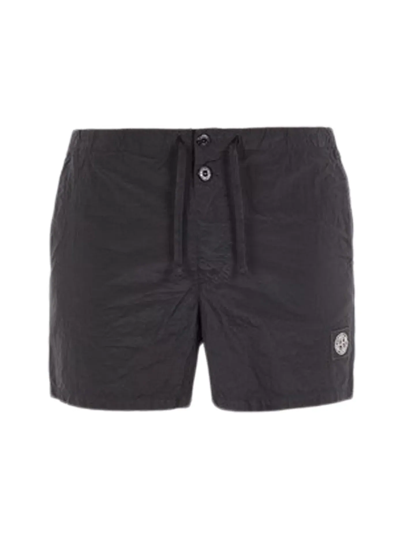 Мужские плавки из металлизированного нейлона Nylon Swim Trunks Stone Island — изображение 1 из 1, черный