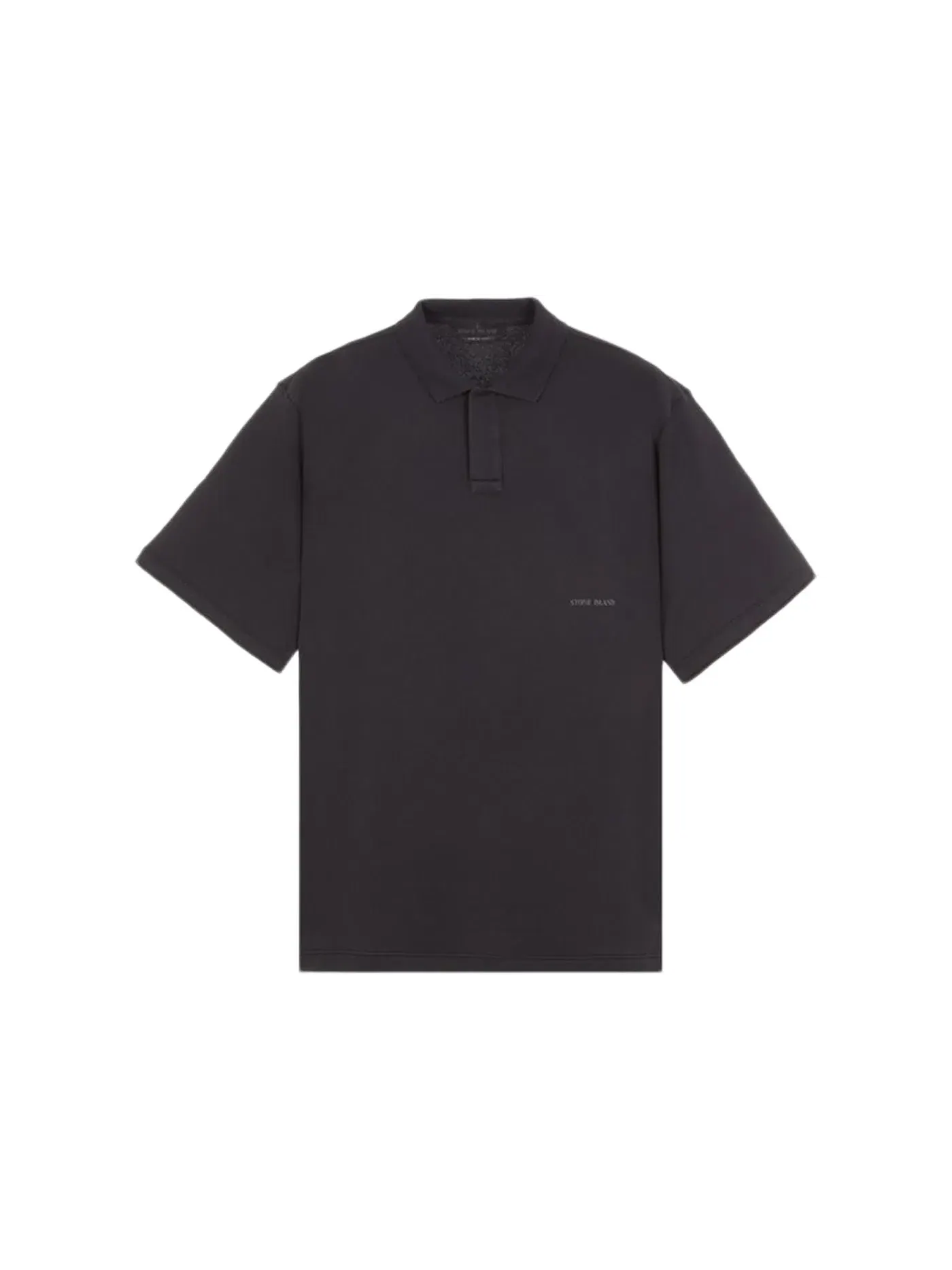 Мужское поло Ghost Piece Stone Island — изображение 1 из 2, черный