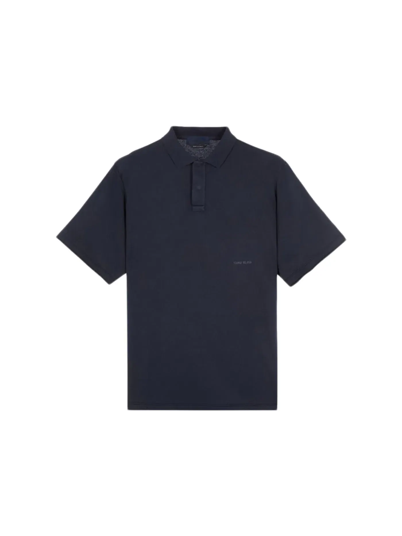 Мужское поло Stone Island Ghost — изображение 1 из 2, темно-синий