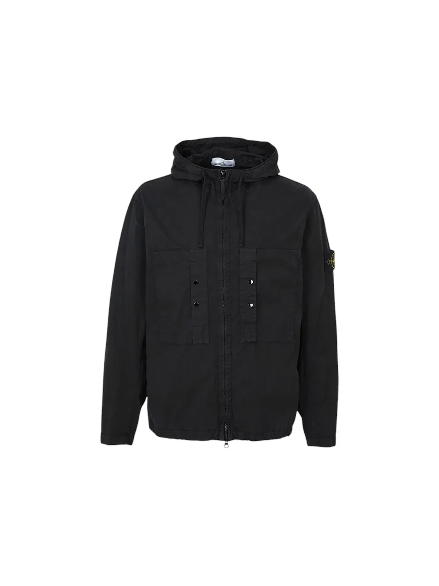 Мужская куртка из супима-хлопка твил Stretch-TC Stone Island — изображение 1 из 1, черный