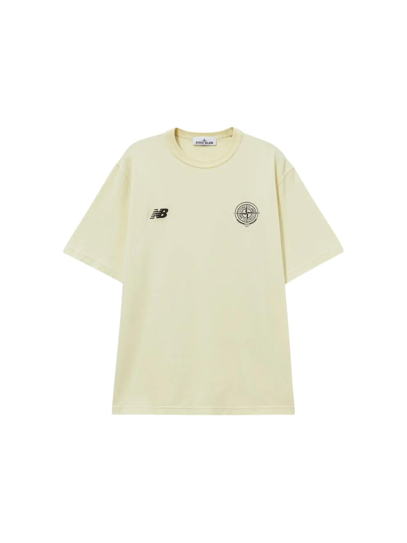 Мужская футболка с длинным рукавом Stone Island x New Balance T-shirt — изображение 1 из 1, белый