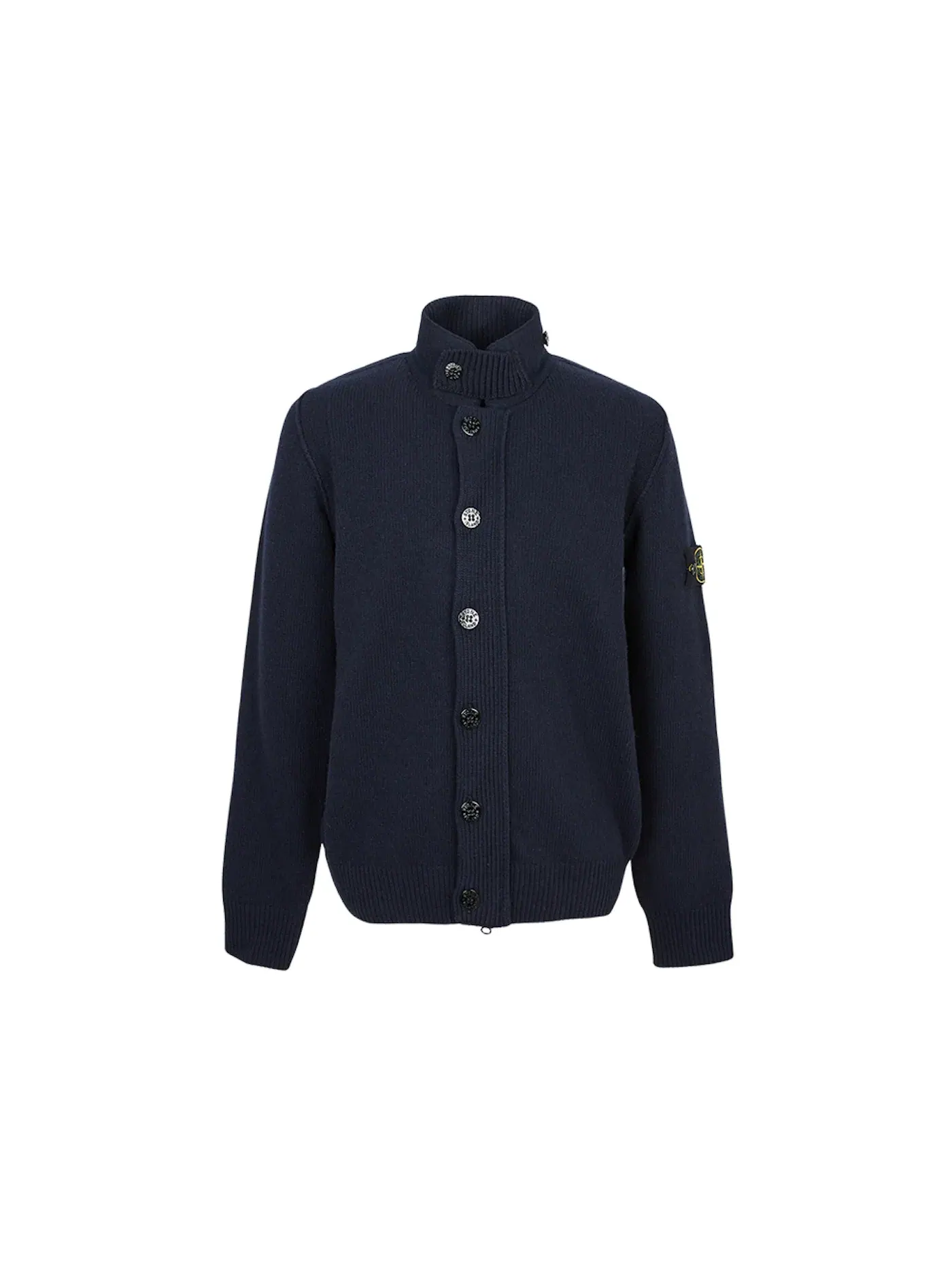 Мужской кардиган на молнии Cardigan Stone Island — изображение 1 из 1, темно-синий