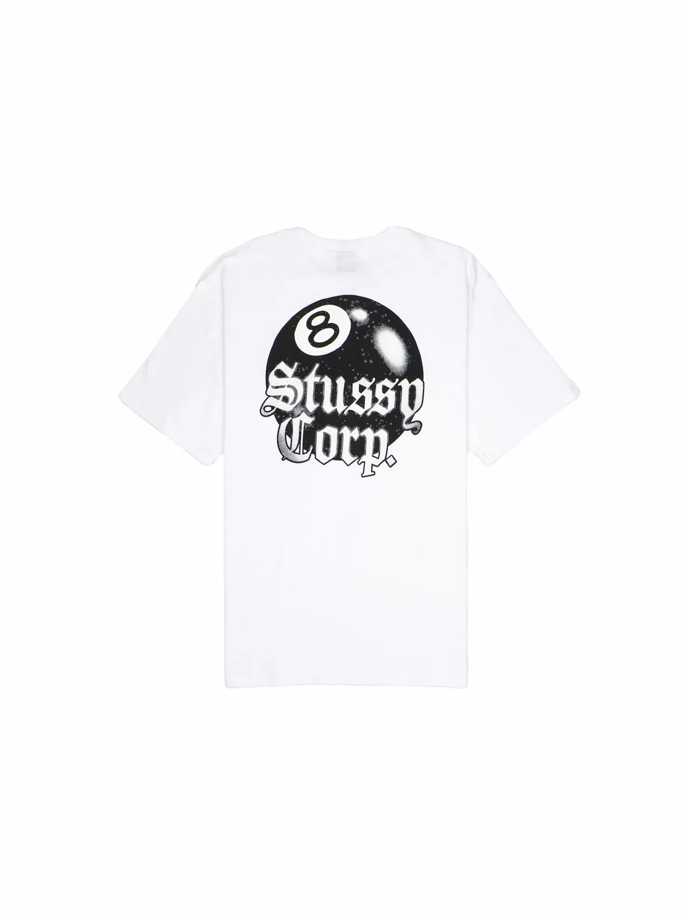 Футболка с принтом Stussy 8 Ball Corp. Tee — изображение 1 из 2, белый