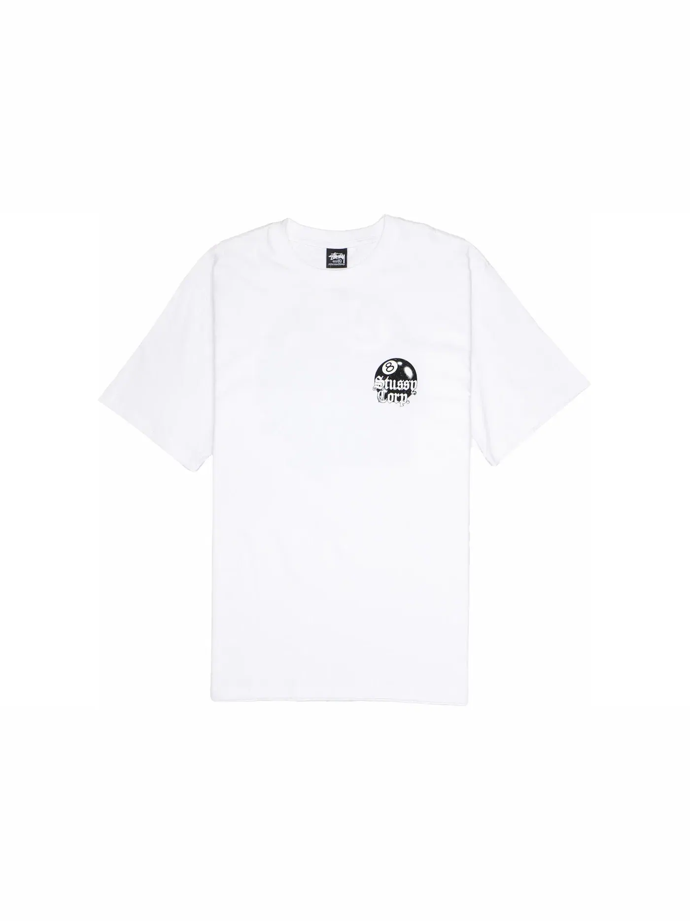 Футболка с принтом Stussy 8 Ball Corp. Tee — изображение 2 из 2, белый