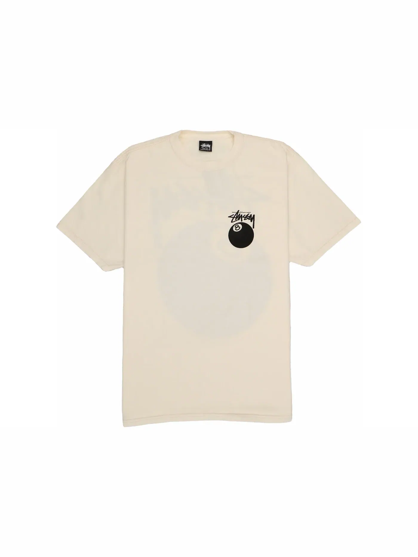 Мужская футболка с принтом Stussy 8 Ball Pigment Dyed Tee — изображение 1 из 1, прозрачный