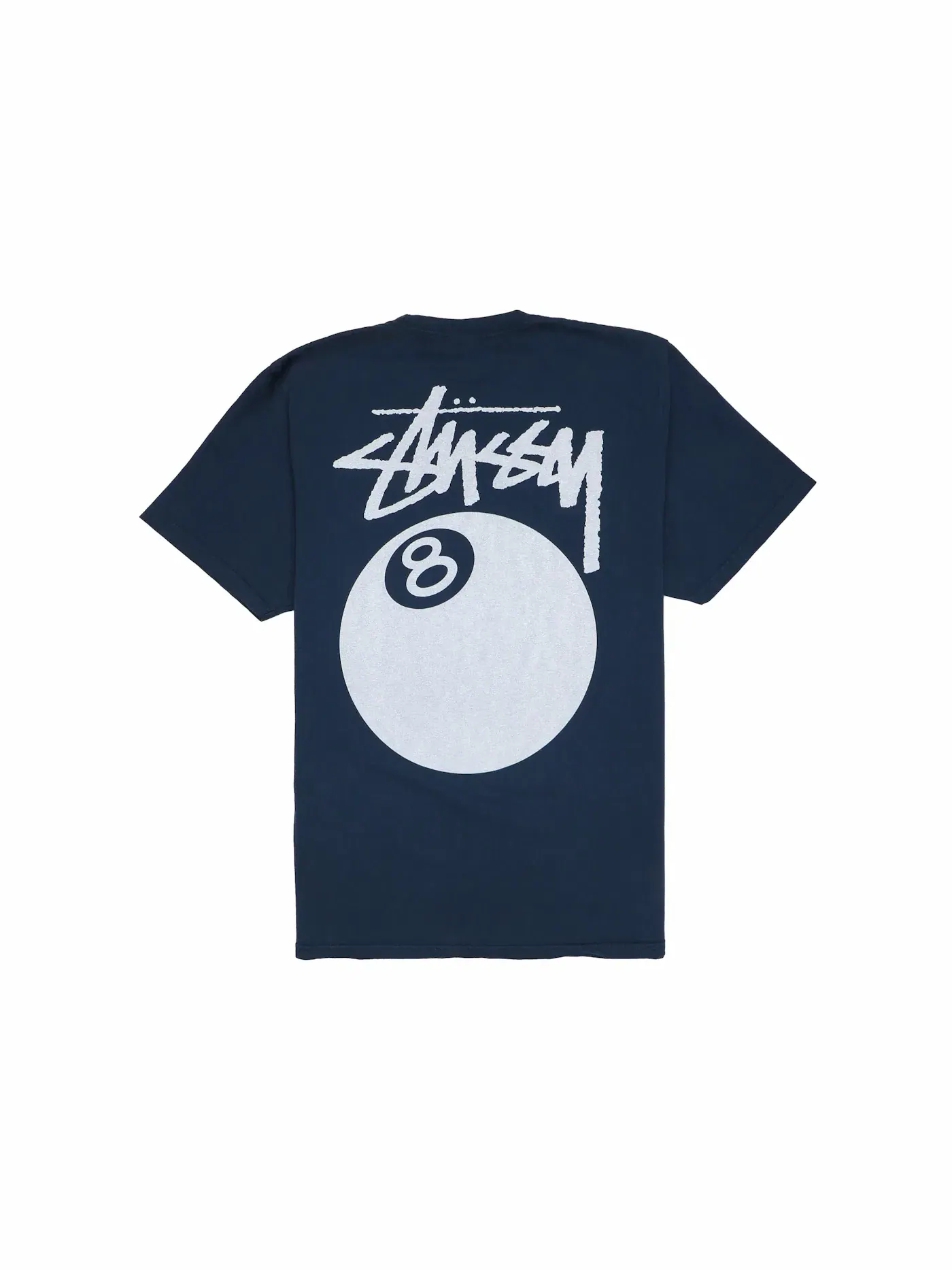 Мужская футболка с принтом Stussy 8 Ball — изображение 1 из 2, темно-синий