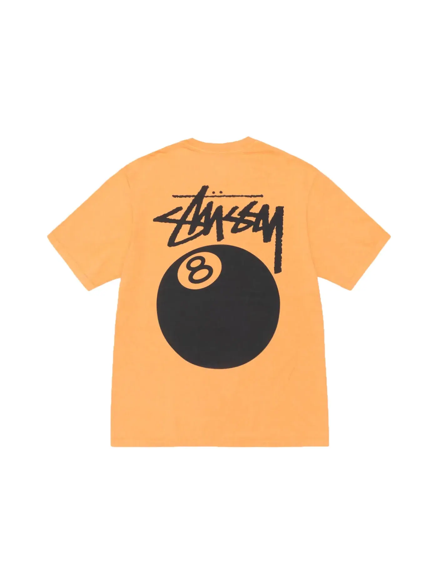 Мужская футболка с принтом Stussy 8 Ball Tee — изображение 1 из 2, оранжевый