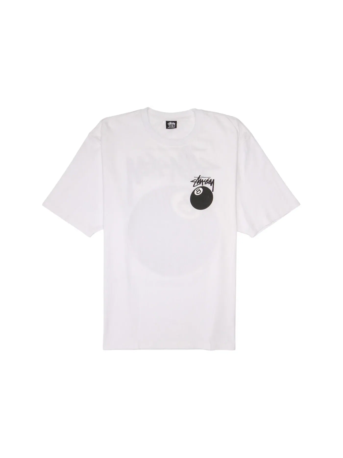 Мужская футболка с принтом Stussy Tee — изображение 1 из 2, белый