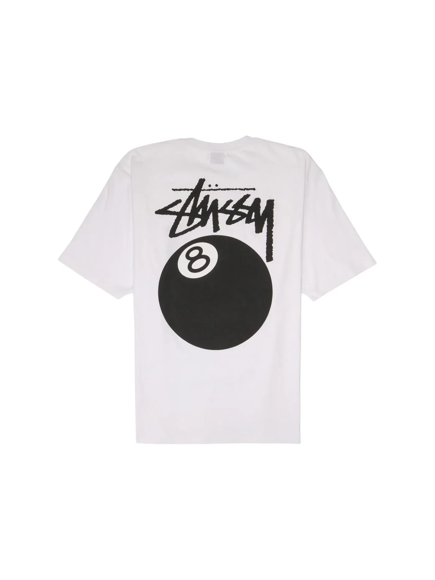 Мужская футболка с принтом Stussy Tee — изображение 2 из 2, белый
