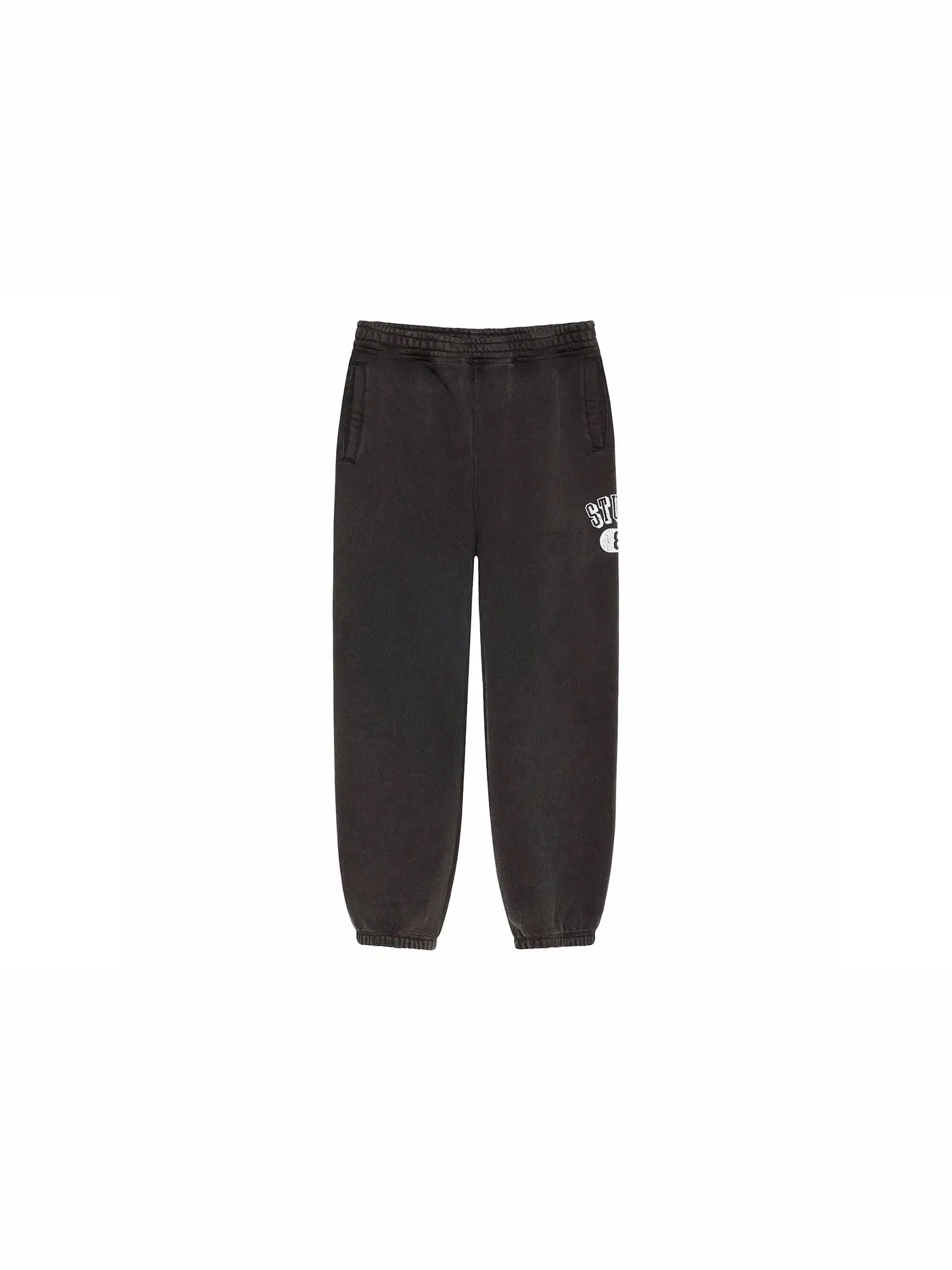 Мужские штаны из флиса 80 Washed Black Stussy — изображение 1 из 2, черный