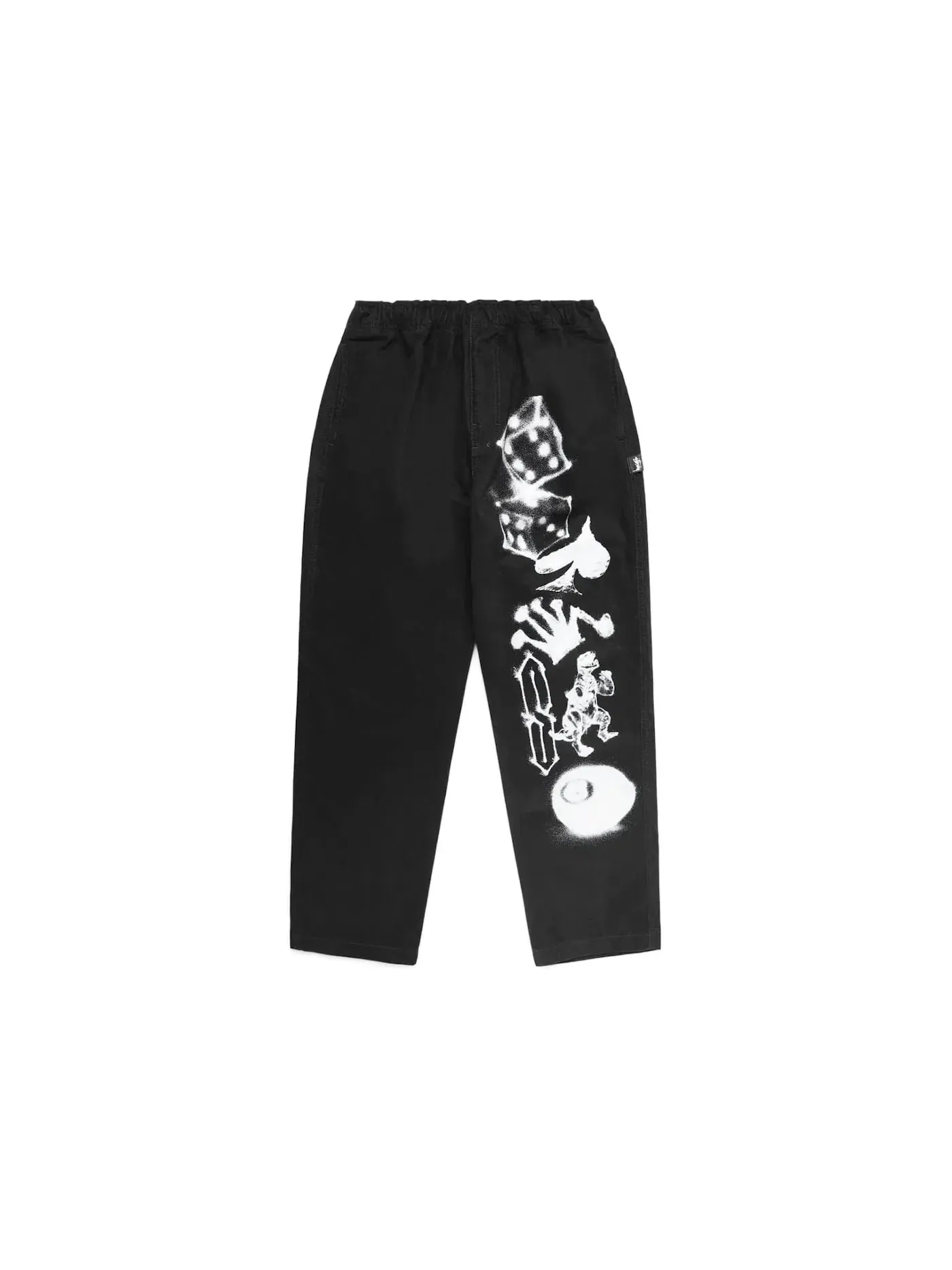 Женские брюки с принтом Pant Stussy — изображение 1 из 2, черный
