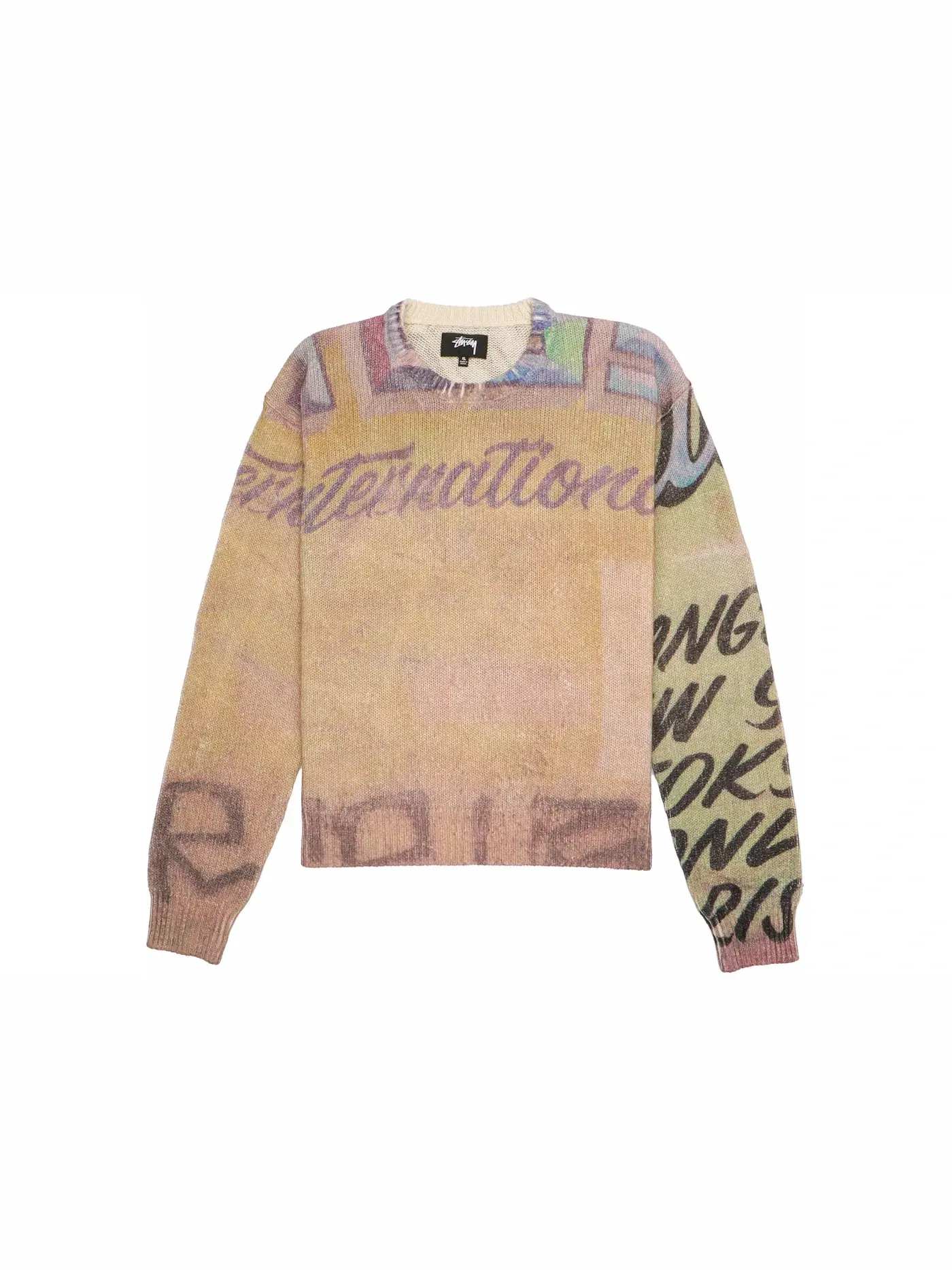 Мужской свитер с принтом Stussy Sweater — изображение 1 из 2, мульти