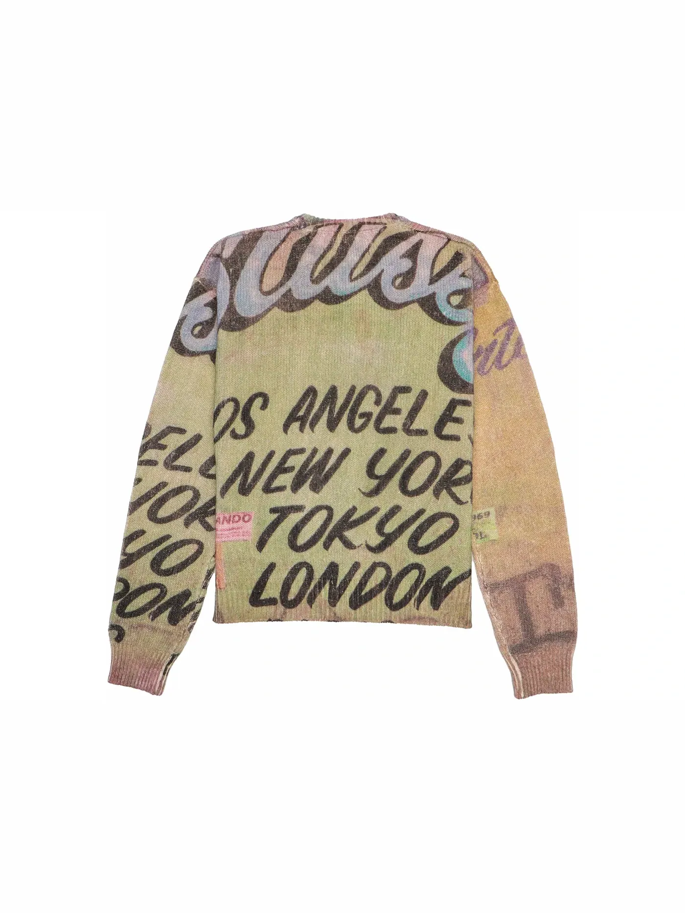 Мужской свитер с принтом Stussy Sweater — изображение 2 из 2, мульти