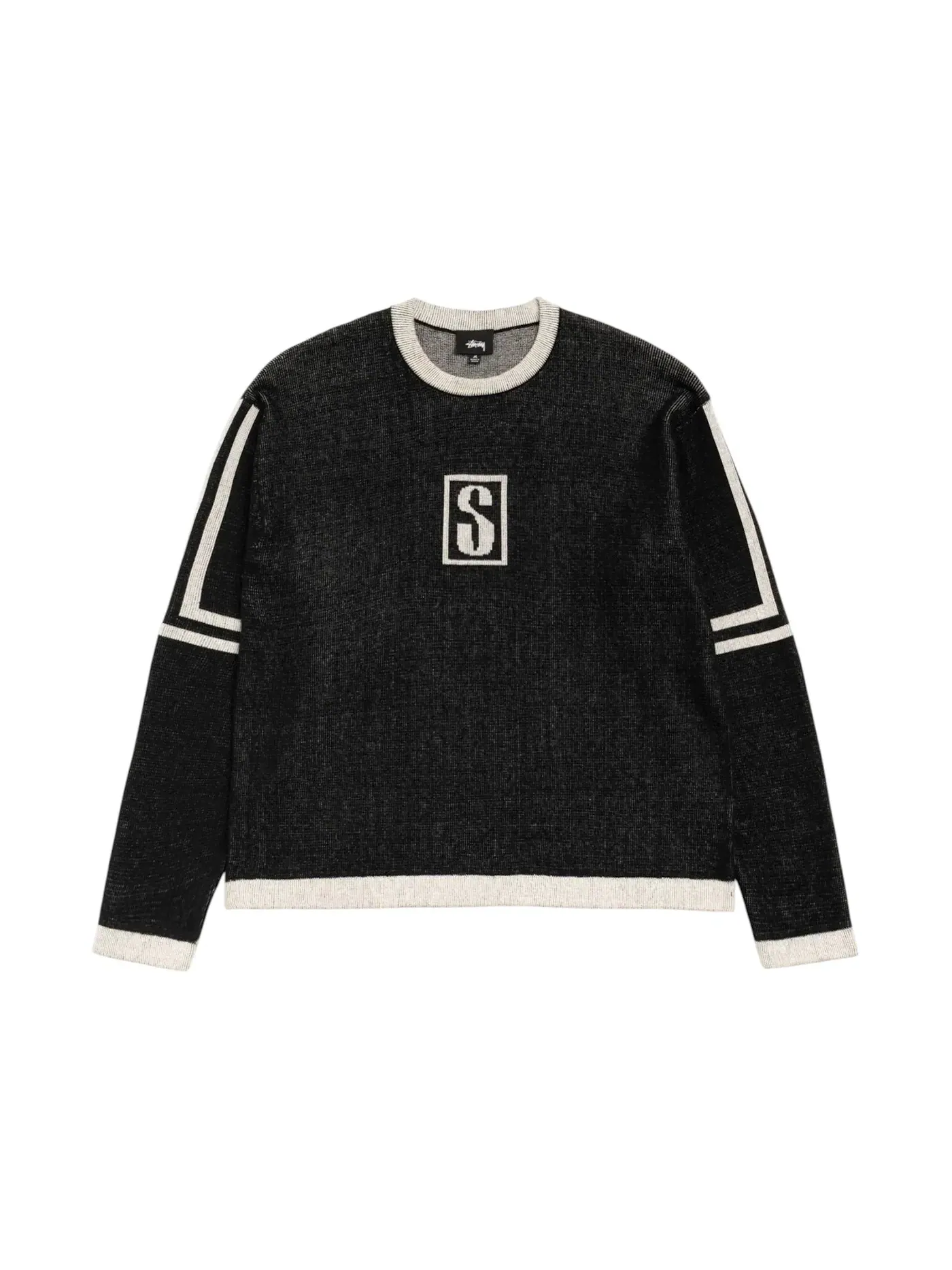 Мужской свитер с принтом Alpine Stussy — изображение 1 из 2, черный