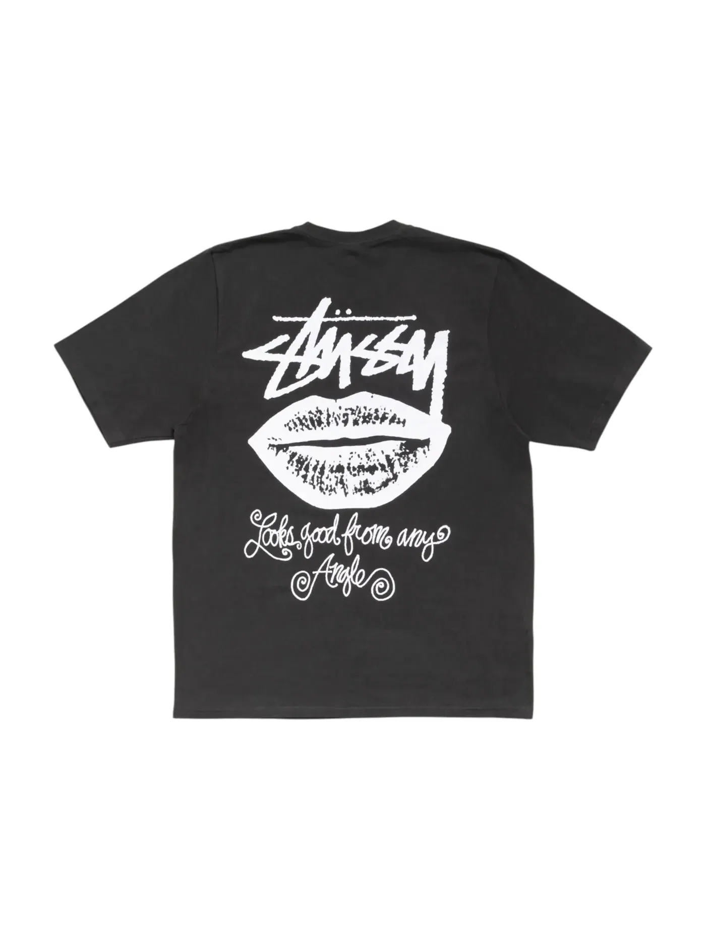 Унисекс футболка с пигментным окрашиванием Stussy Tee — изображение 2 из 2, черный