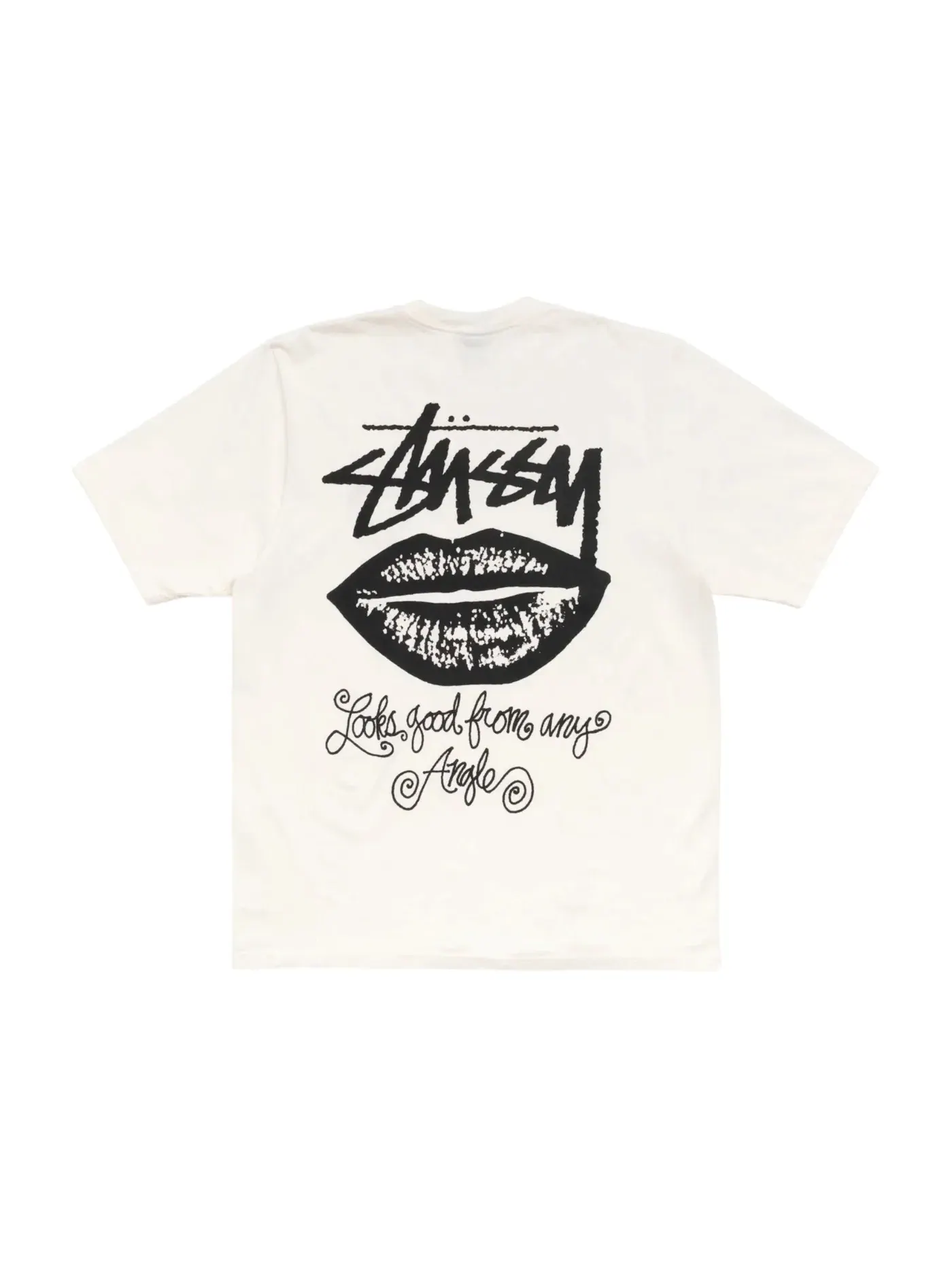 Унисекс футболка с пигментным окрашиванием Tee Stussy — изображение 2 из 2, прозрачный