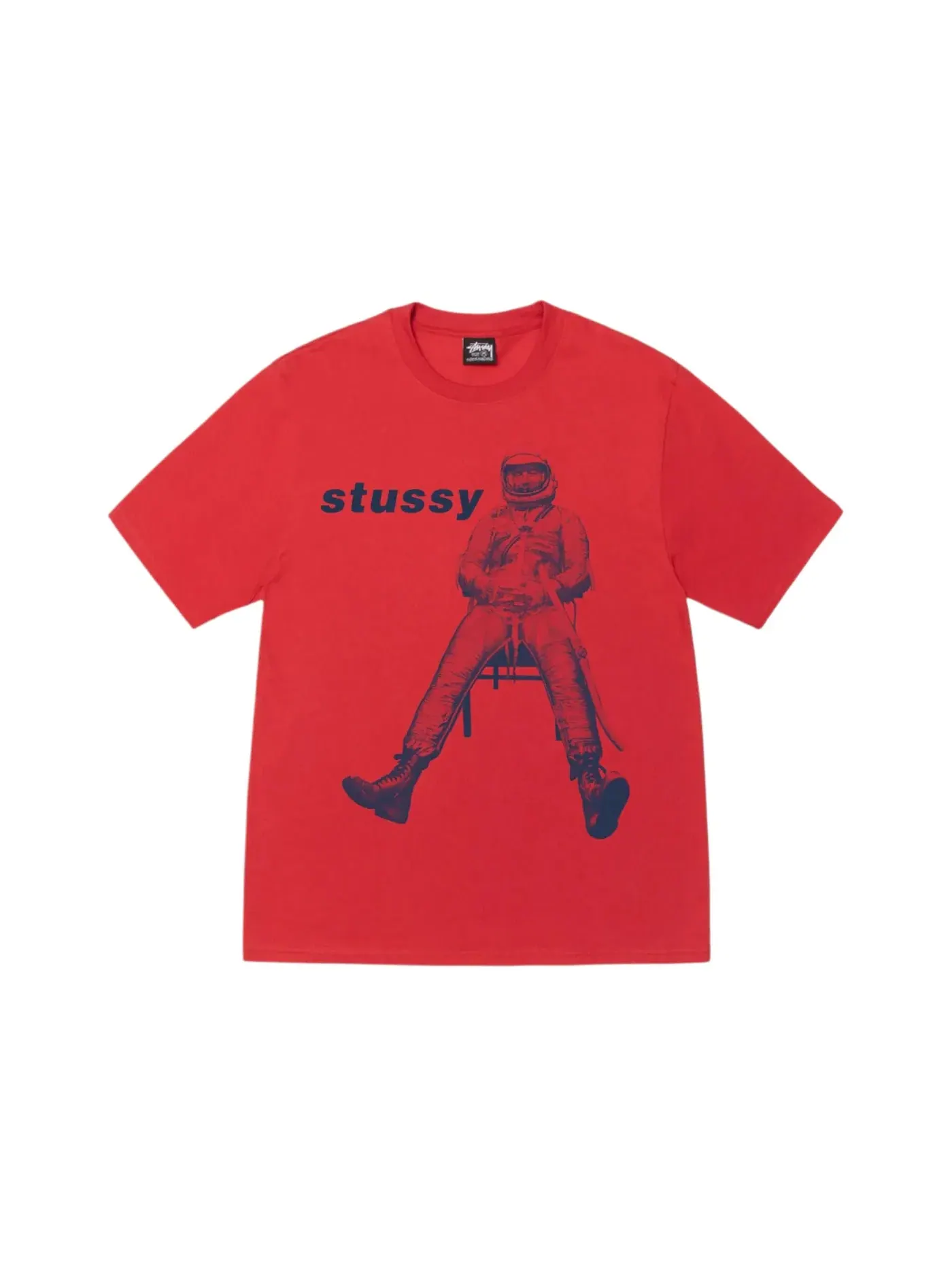 Мужская футболка с принтом Stussy Tee — изображение 1 из 1, кайенский оранжевый