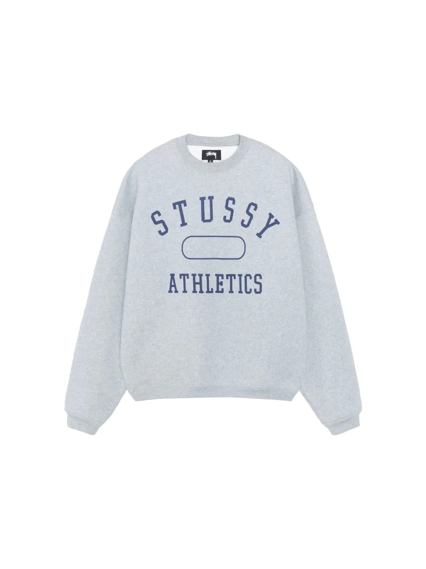 Мужской свитшот с длинным рукавом Crew Stussy — изображение 1 из 2, серый