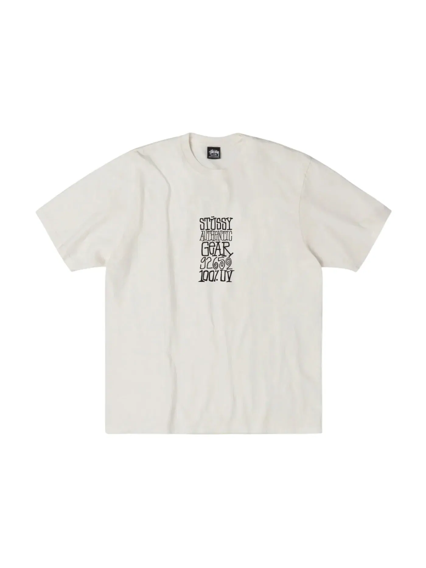Мужская футболка с пигментным окрашиванием Stussy Authentic Gear Tee — изображение 1 из 1, прозрачный