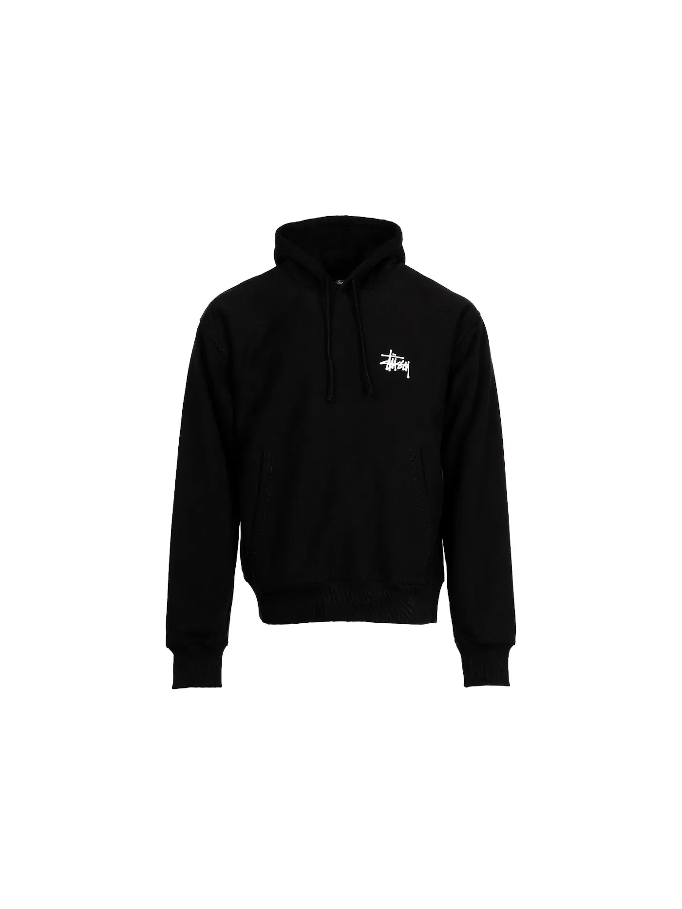 Мужская худи с принтом Stussy Hoodie Stussy — изображение 2 из 2, черный