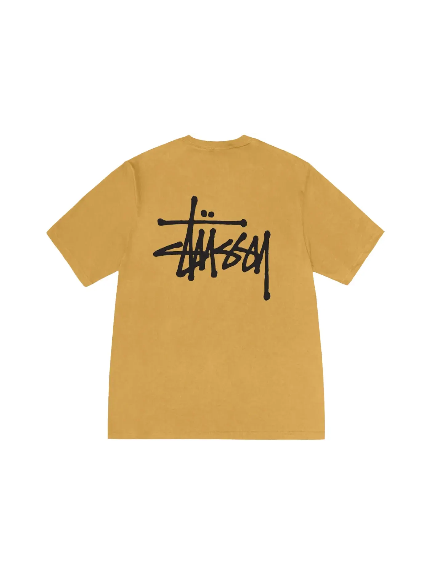 Мужская футболка с принтом Basic Logo Stussy — изображение 1 из 2, куркума