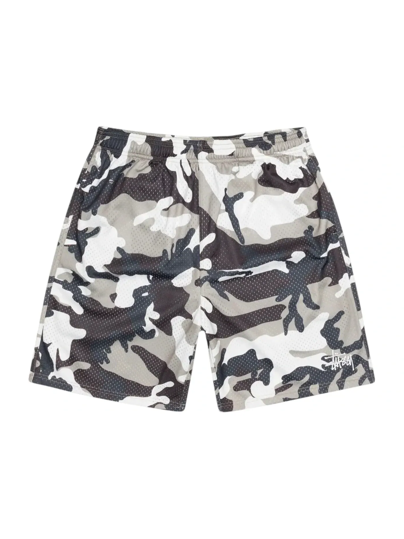 Мужские шорты с принтом Snow Camo Stussy — изображение 1 из 1, снежный камуфляж