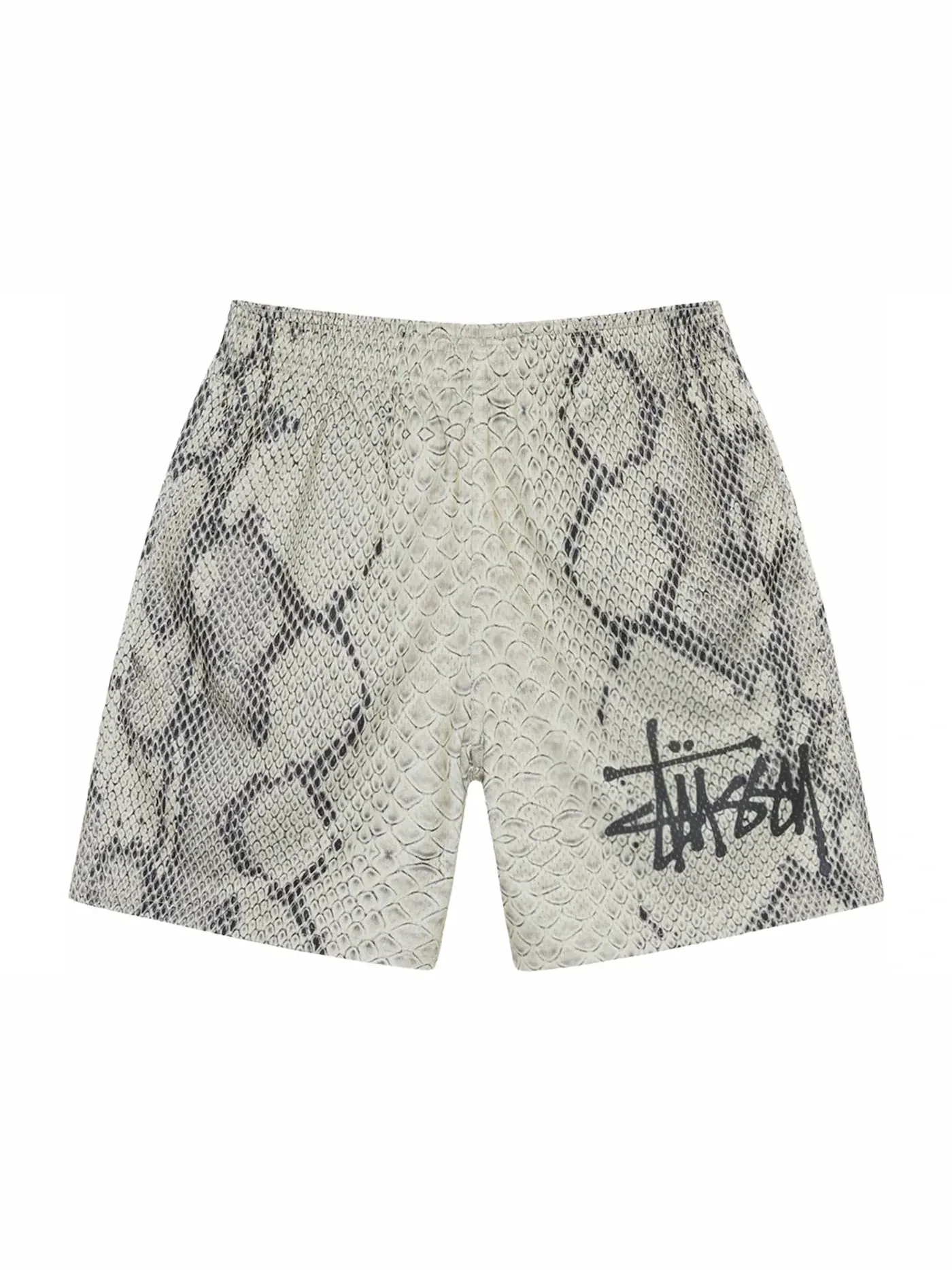 Мужские шорты с принтом Basic Snake Mesh Stussy — изображение 1 из 1, кость