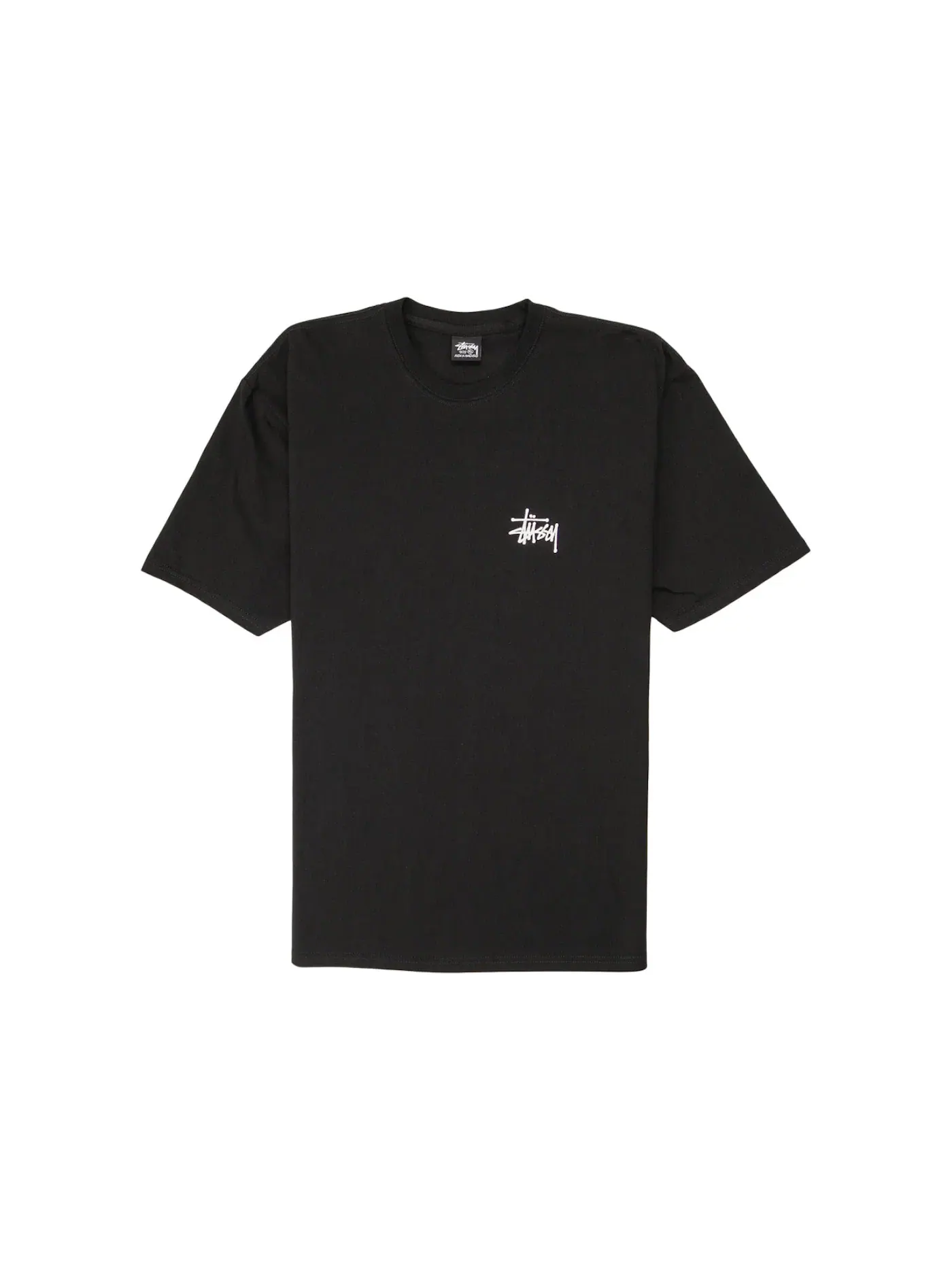 Мужская футболка с принтом Stussy Basic T-Shirt Stussy — изображение 1 из 6, черный
