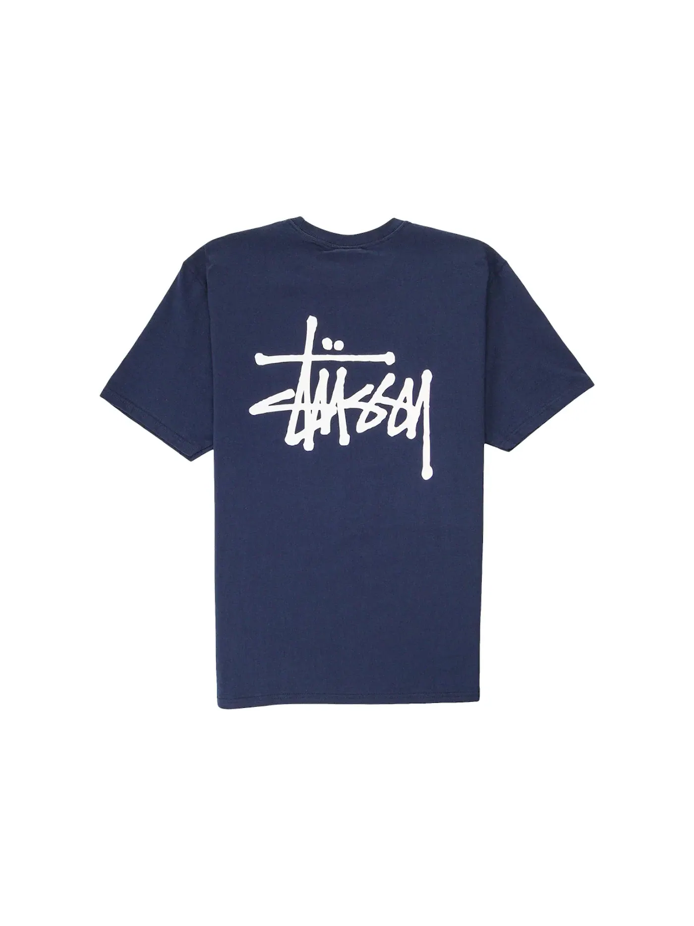 Мужская футболка с принтом Stussy T-Shirt — изображение 2 из 2, темно-синий