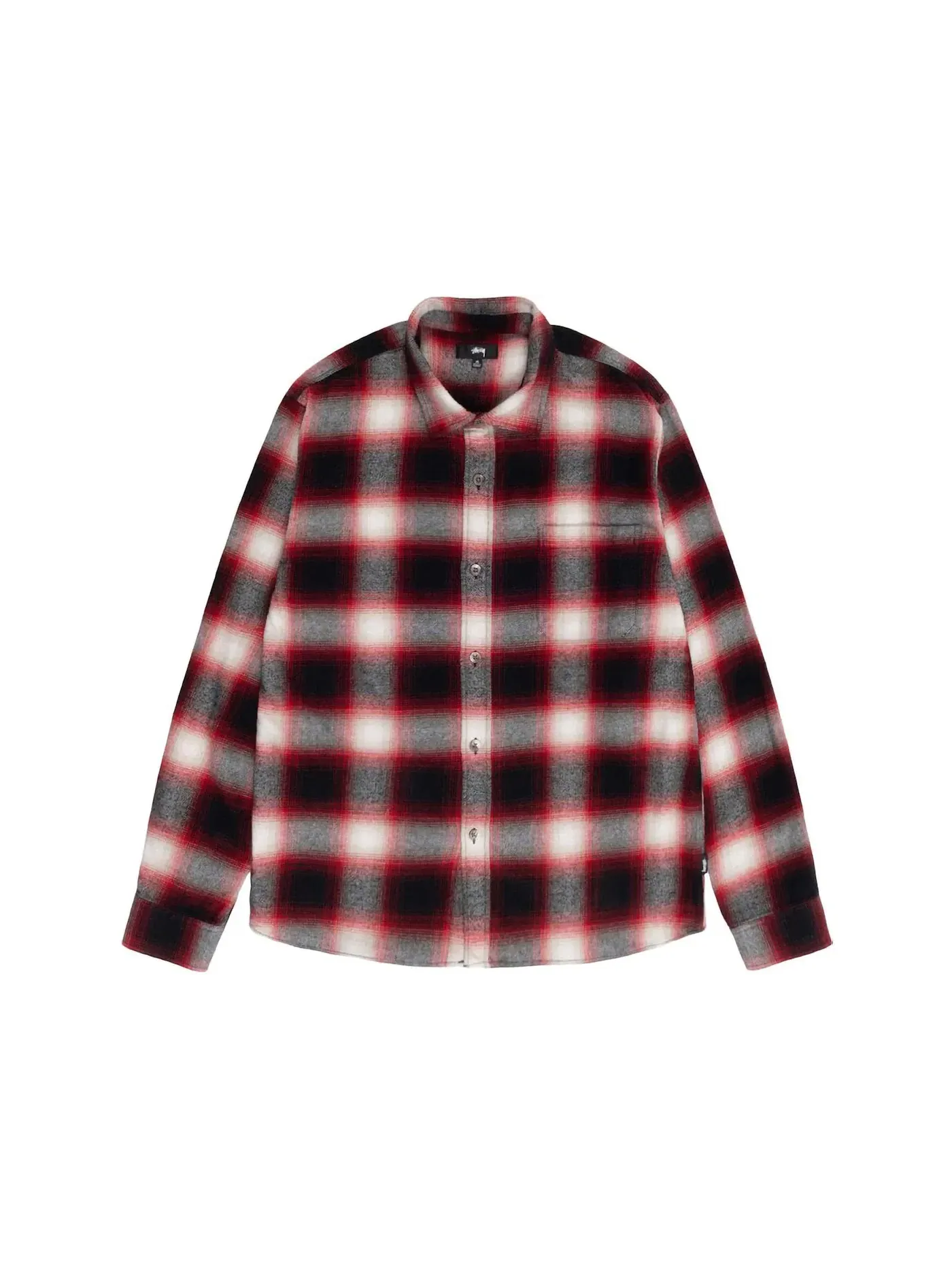 Мужская рубашка в клетку Stussy Shirt — изображение 1 из 2, красный
