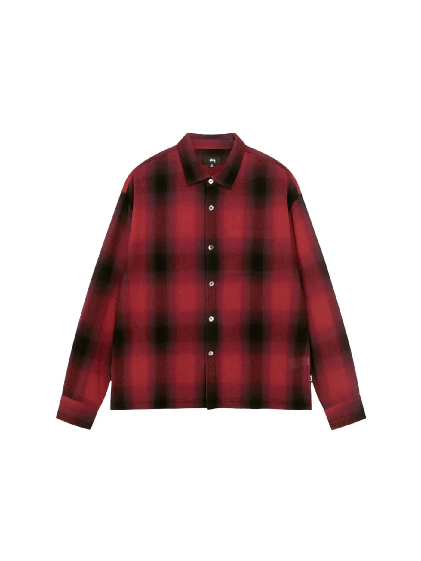 Мужская рубашка с принтом Shirt Stussy — изображение 1 из 2, красный