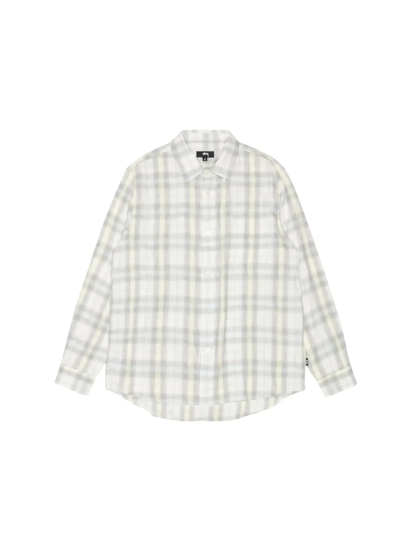 Мужская рубашка в клетку Shirt Stussy — изображение 1 из 1, белый