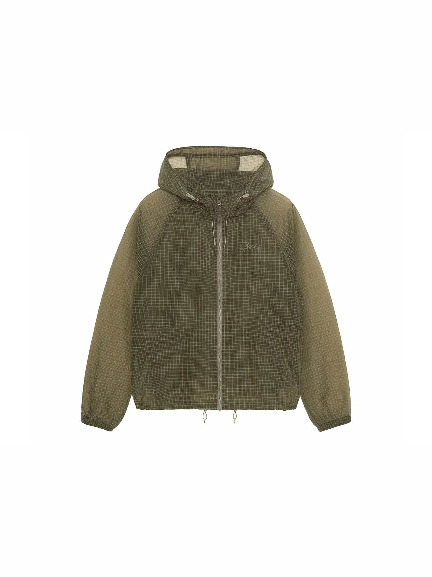 Мужская куртка из рипстопа с прозрачным верхом Stussy — изображение 1 из 1, оливковый