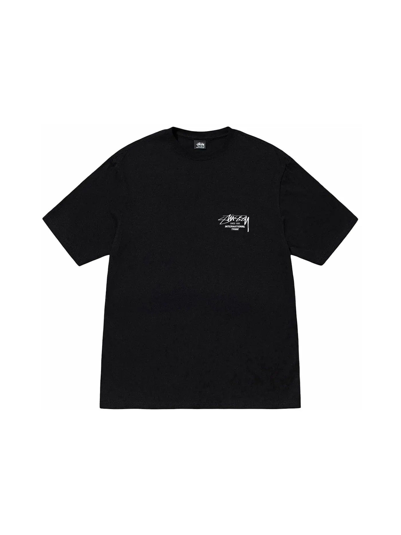 Мужская футболка с принтом Stussy Beat Sounds Pigment Dyed Tee — изображение 1 из 2, черный