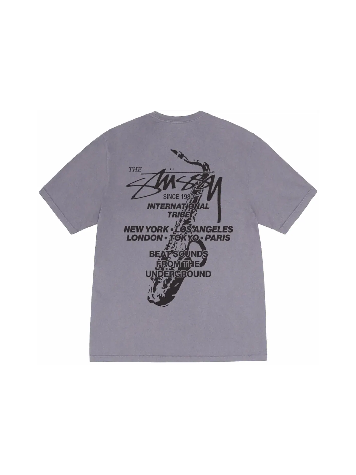 Мужская футболка с принтом Stussy Beat Sounds Tee — изображение 2 из 2, акула