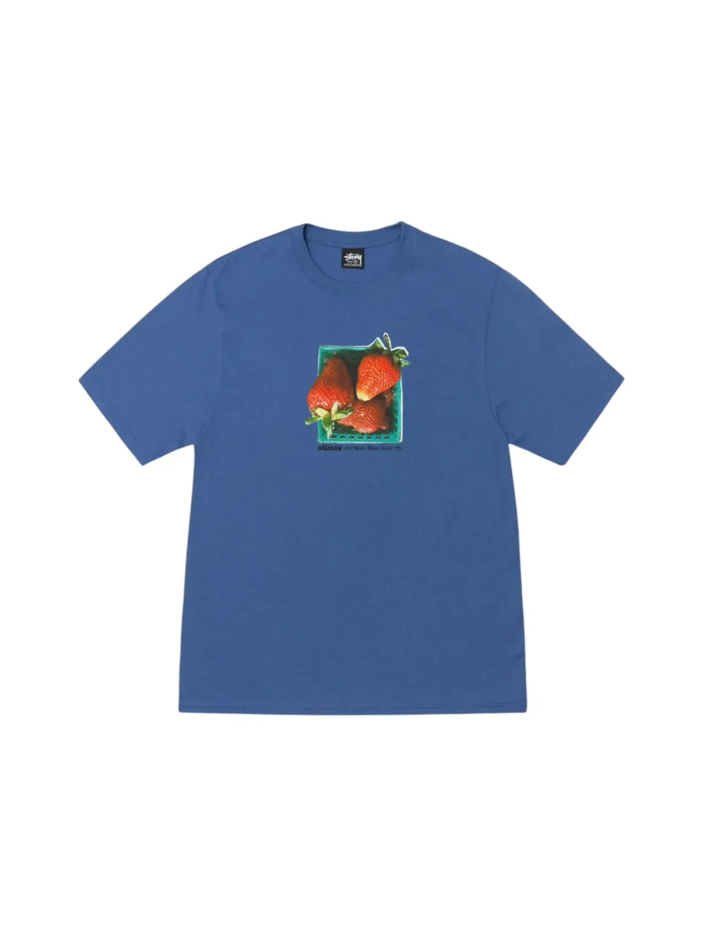Мужская футболка с принтом Stussy Tee — изображение 1 из 1, синий