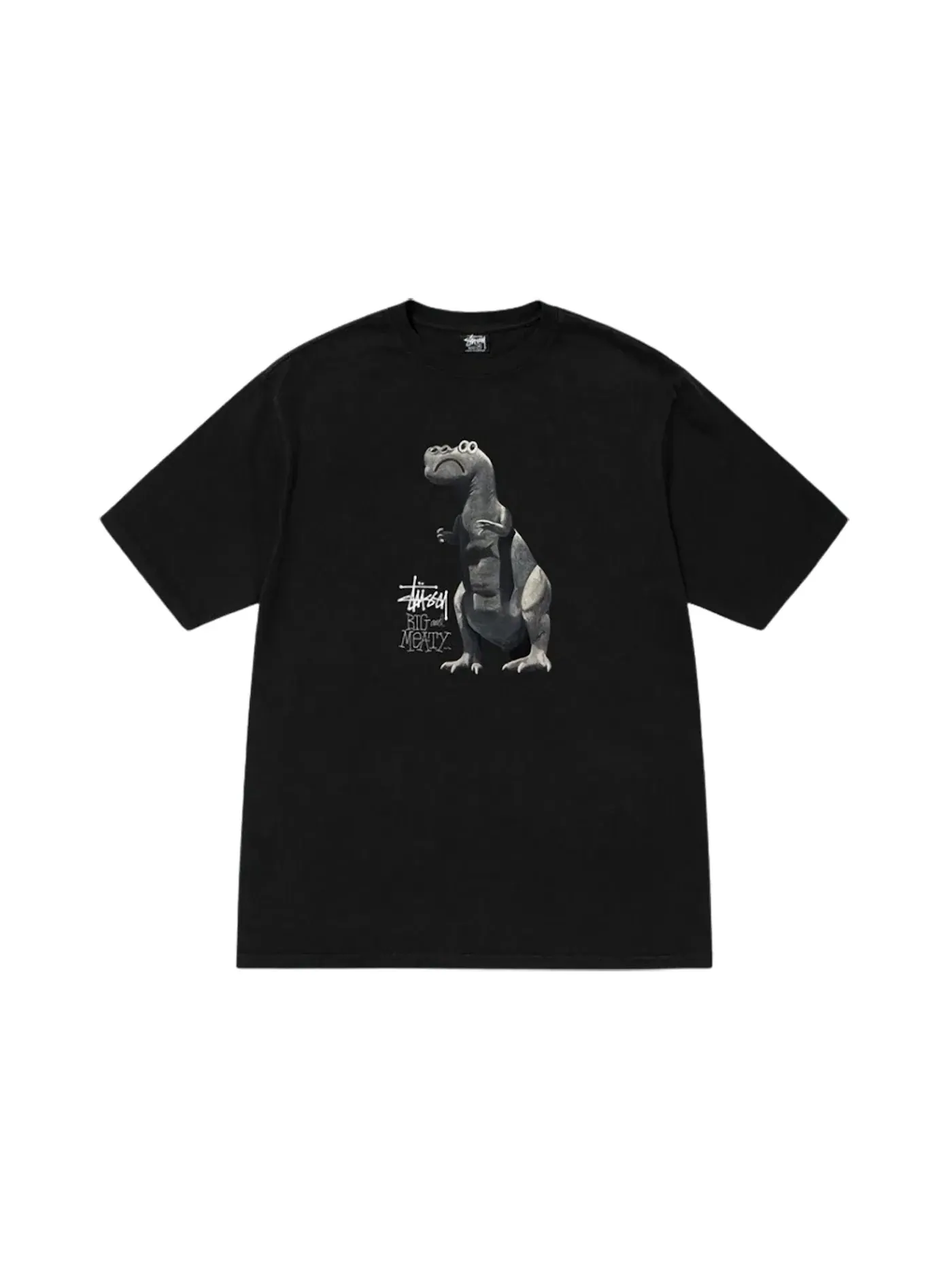 Мужская футболка с пигментным окрашиванием Tee Stussy — изображение 1 из 1, черный